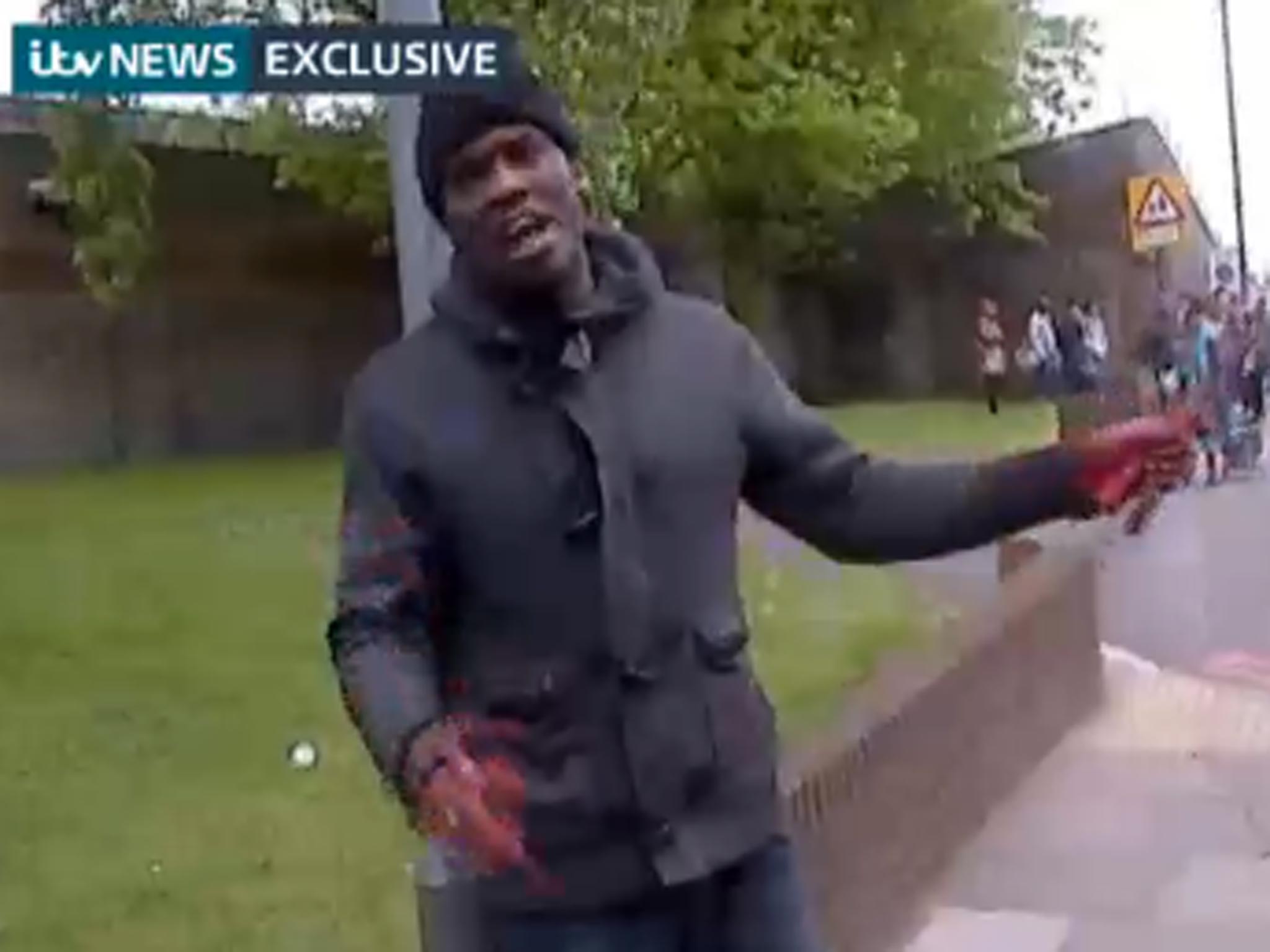 A screengrab of footage from the attack (ITV)