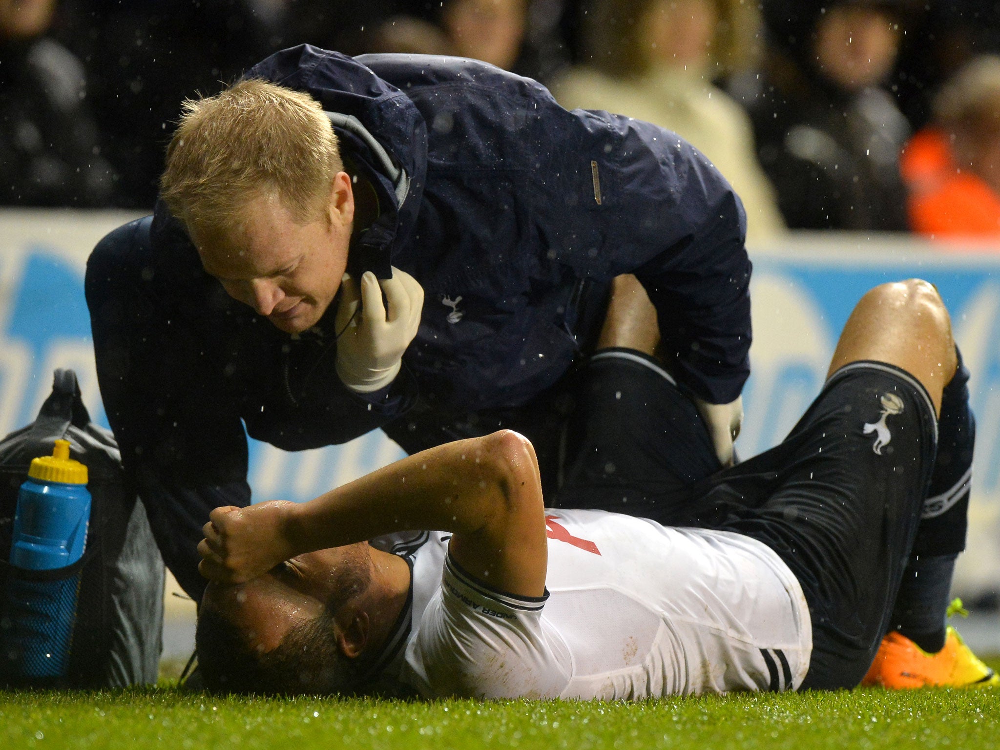 Tottenham winger Andros Townsend injured his hamstring in the League Cup defeat to West Ham and could be out of action until January