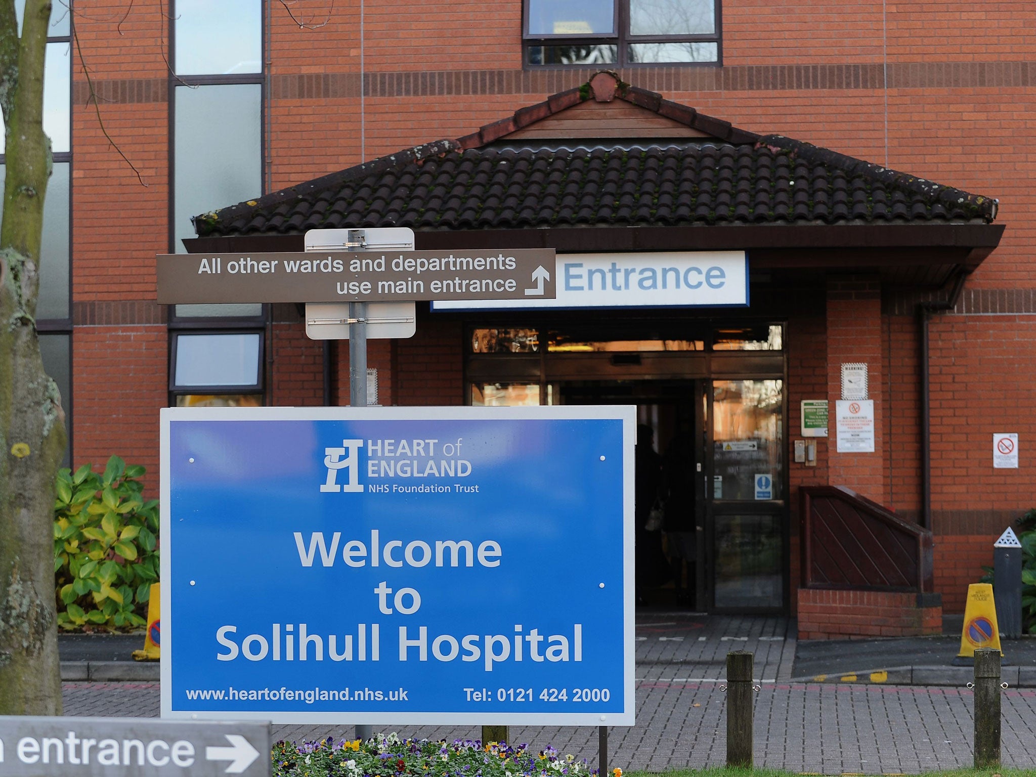 General view of Solihull Hospital, West Midlands where the now-suspended surgeon operated