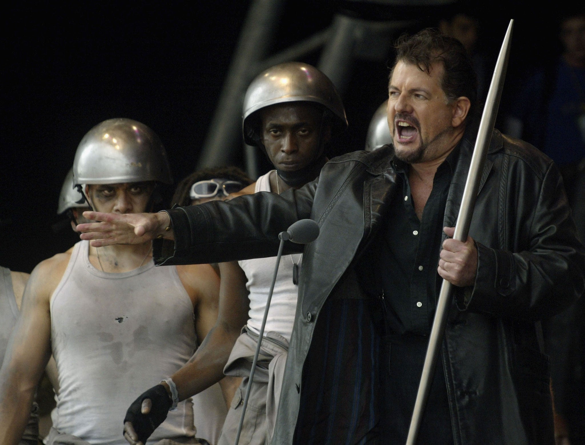 Members of the English National Opera perform Wagner's Ride of the Valkyrie