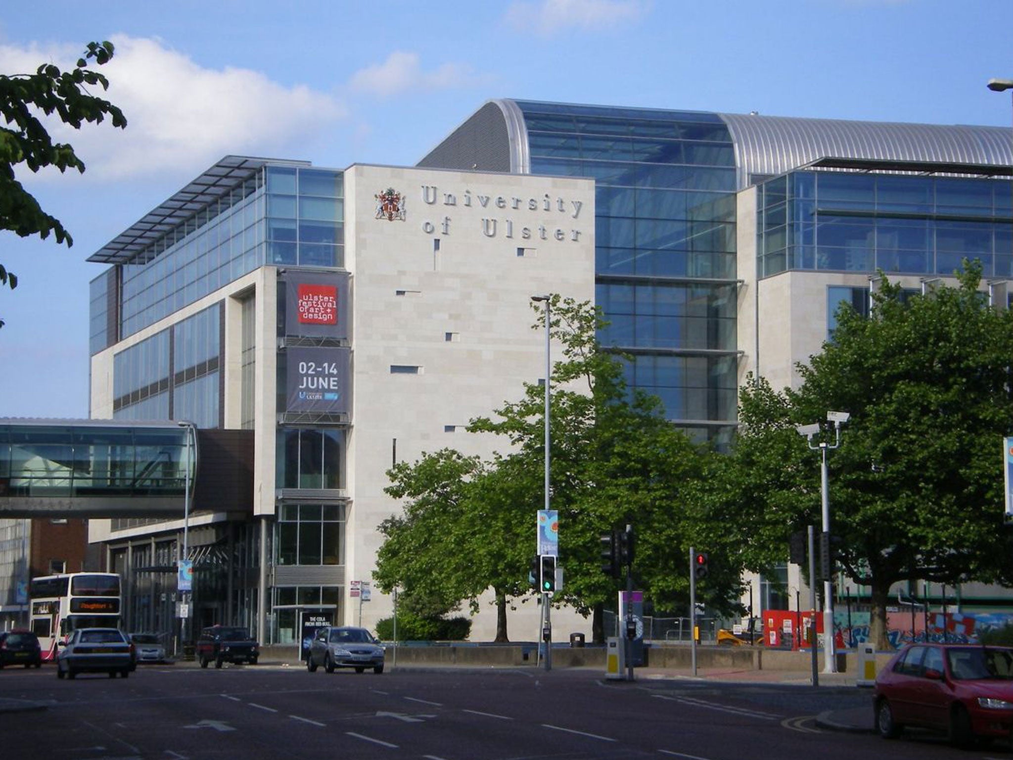 Students from the university of Ulster have been served with an eviction notice after occupying a room