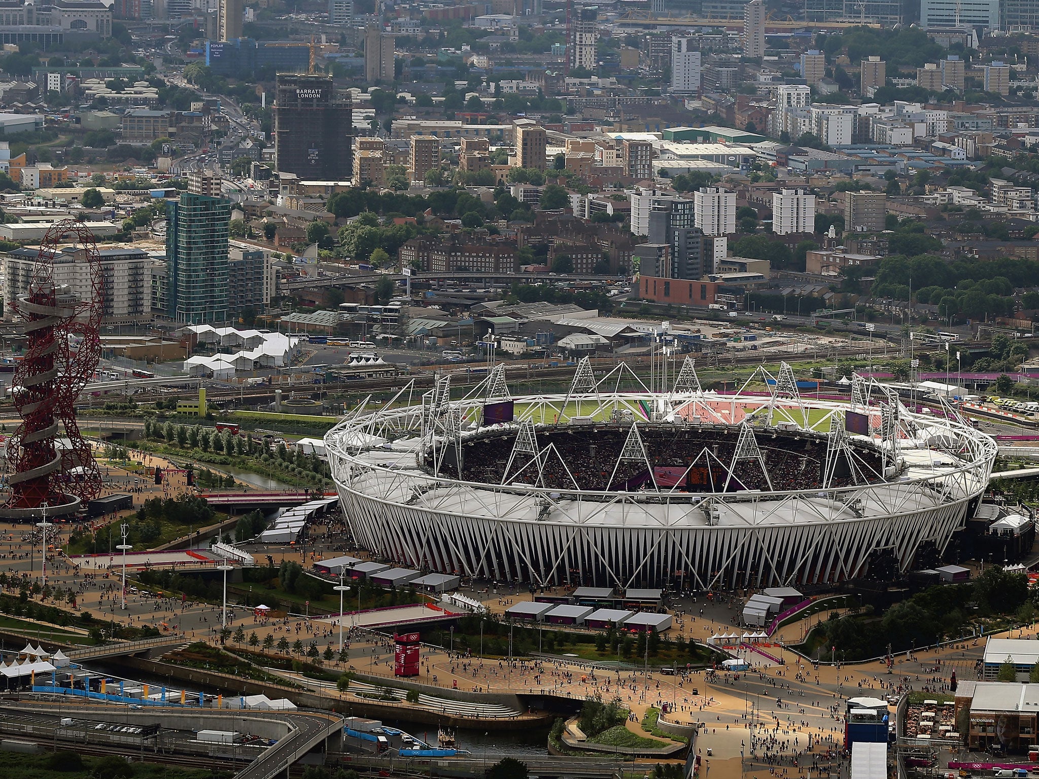 The Olympic Park in Stratford, east London