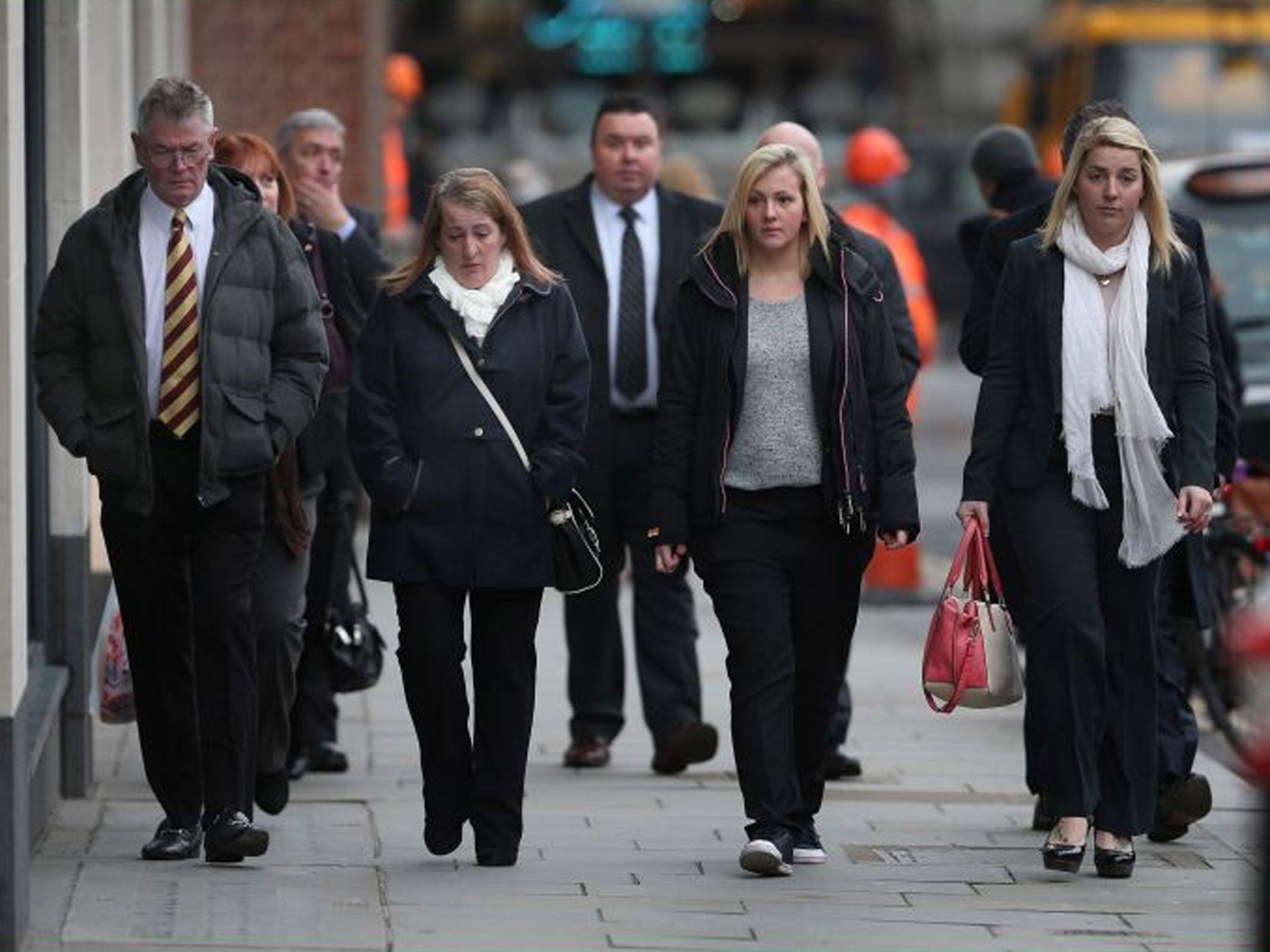 Murder trial: The family of Lee Rigby at court