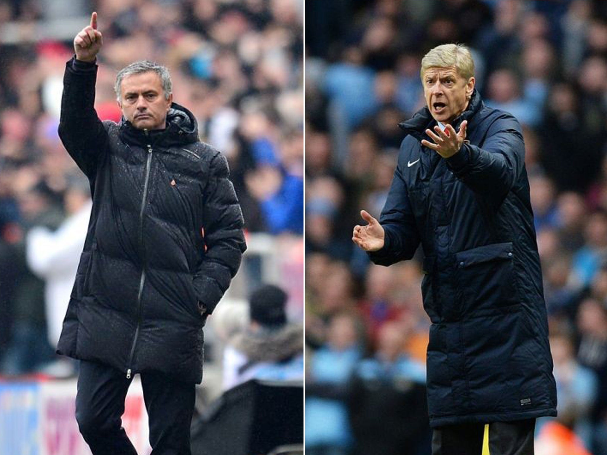 Jose Mourinho and Arsene Wenger