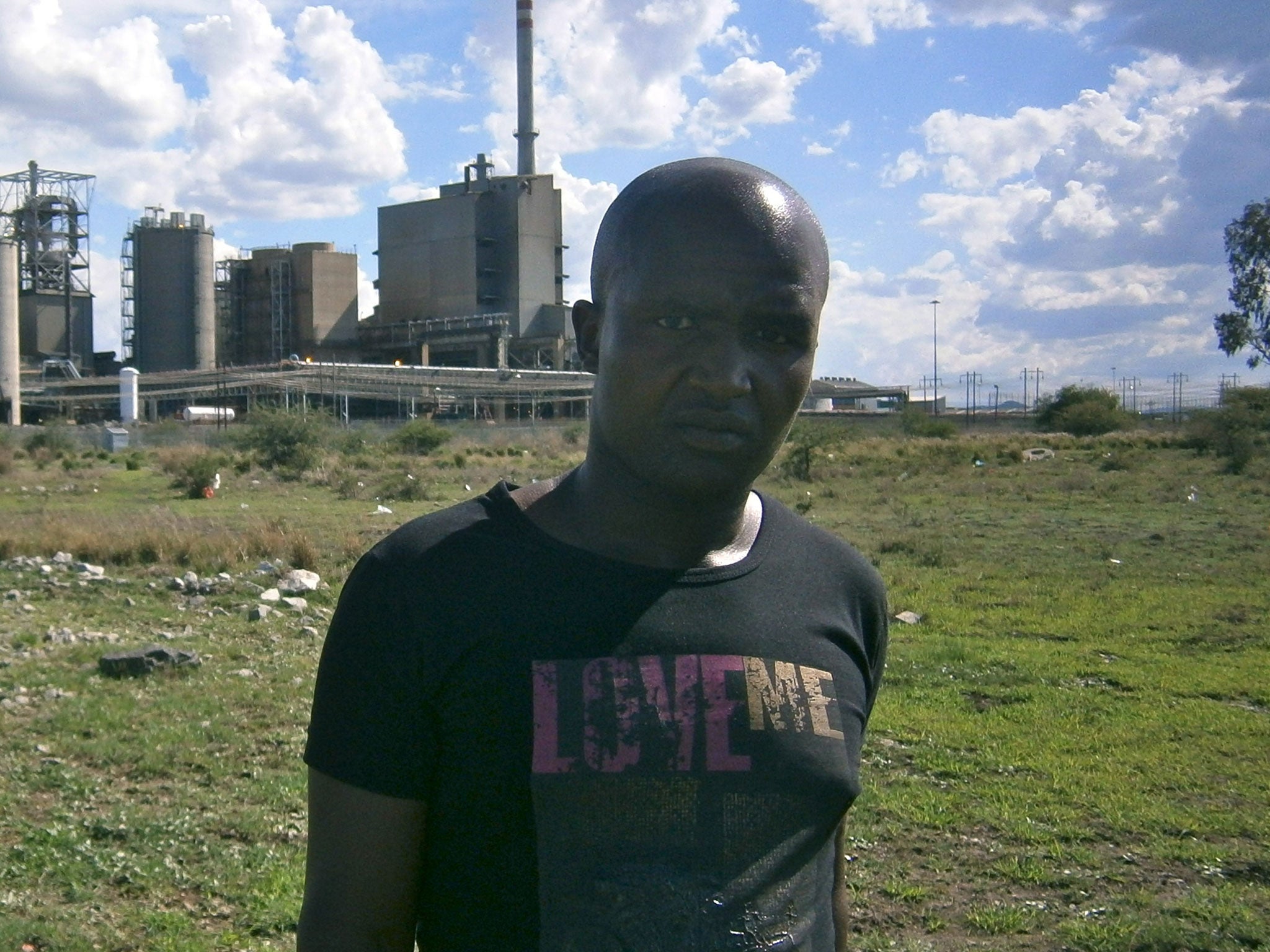 Xonlani Nzuza, one of the leaders of the strike at the Marikana mine near Johannesburg