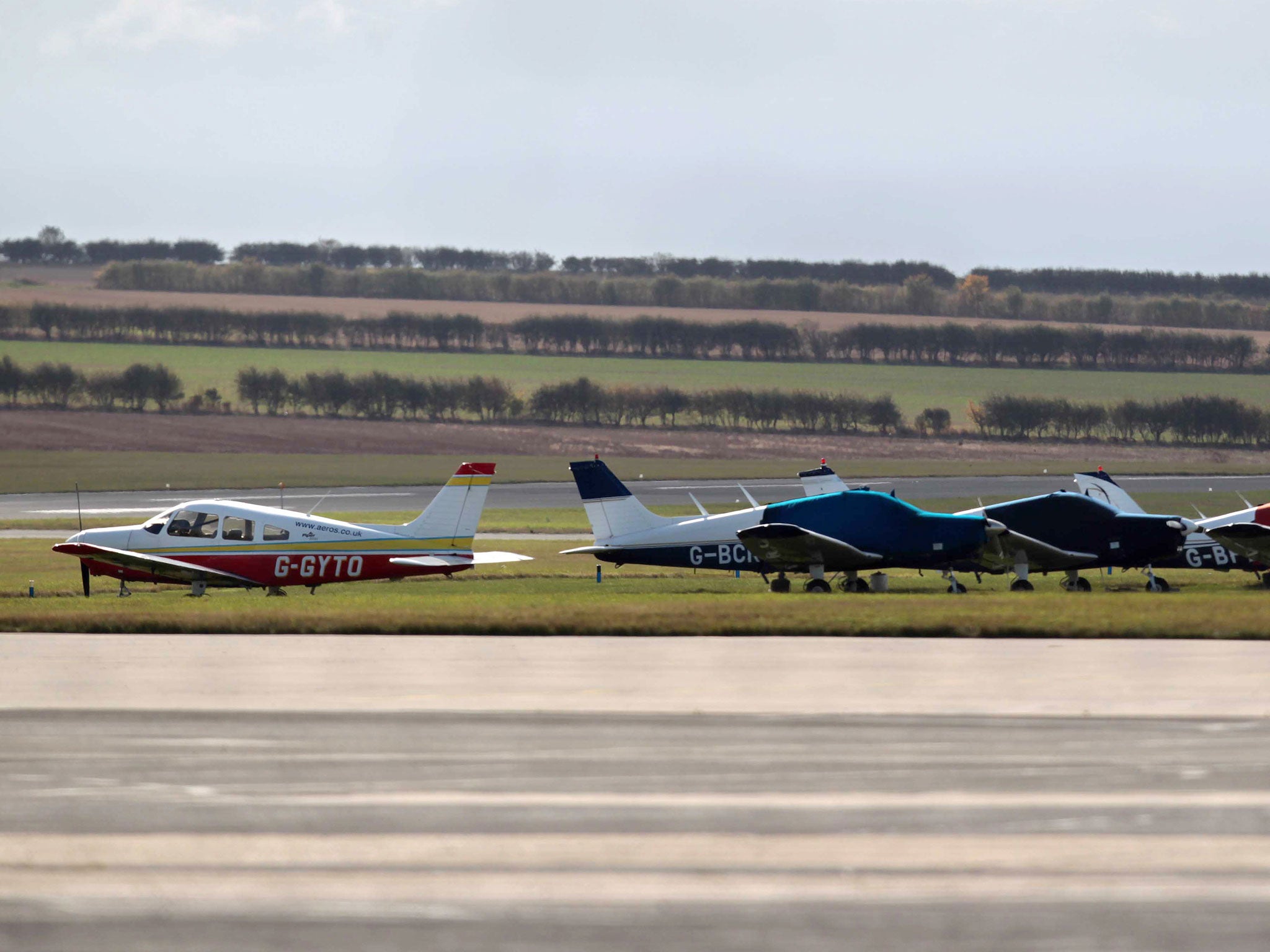 The light aircraft, similar to the ones pictured above, came down on an airstrip near Tandragee, Co Armagh