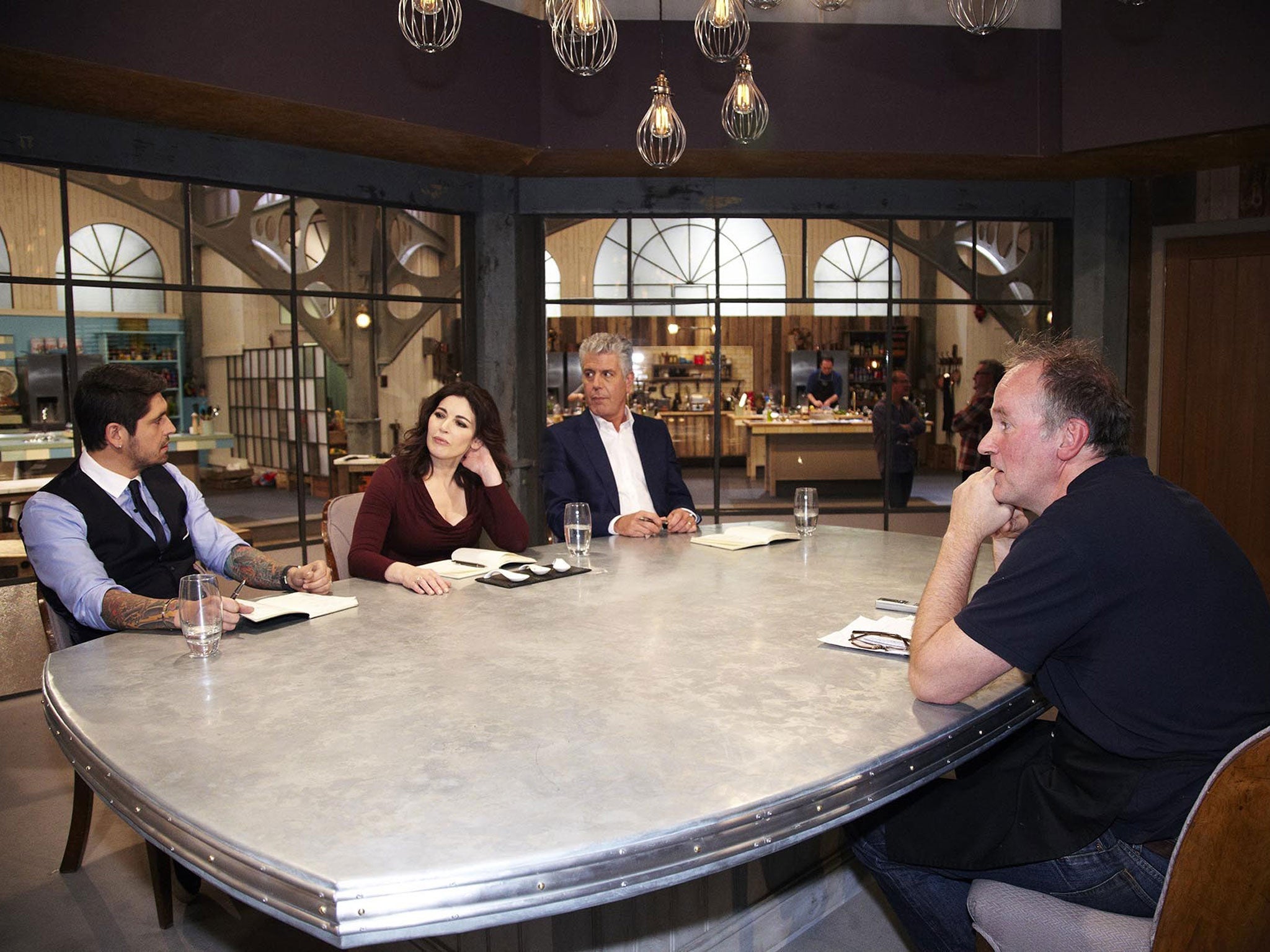 'Taste' is a cookery competition in which contestants serve one perfectly formed spoonful of their food to the judges, who also double as mentors