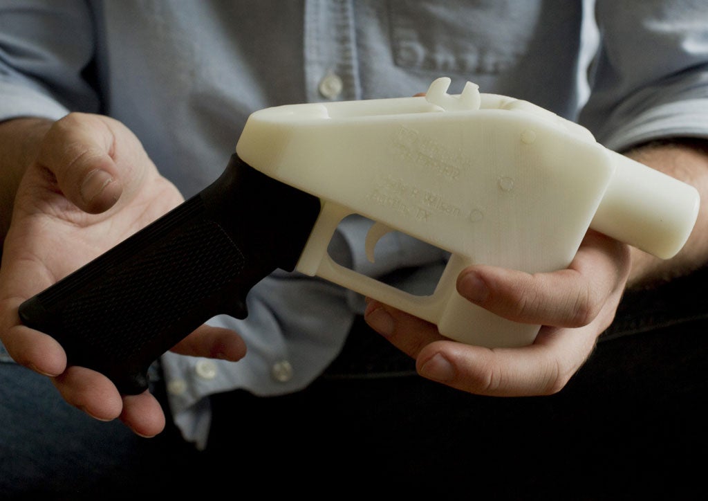 A Liberator pistol that was made using a 3D printer