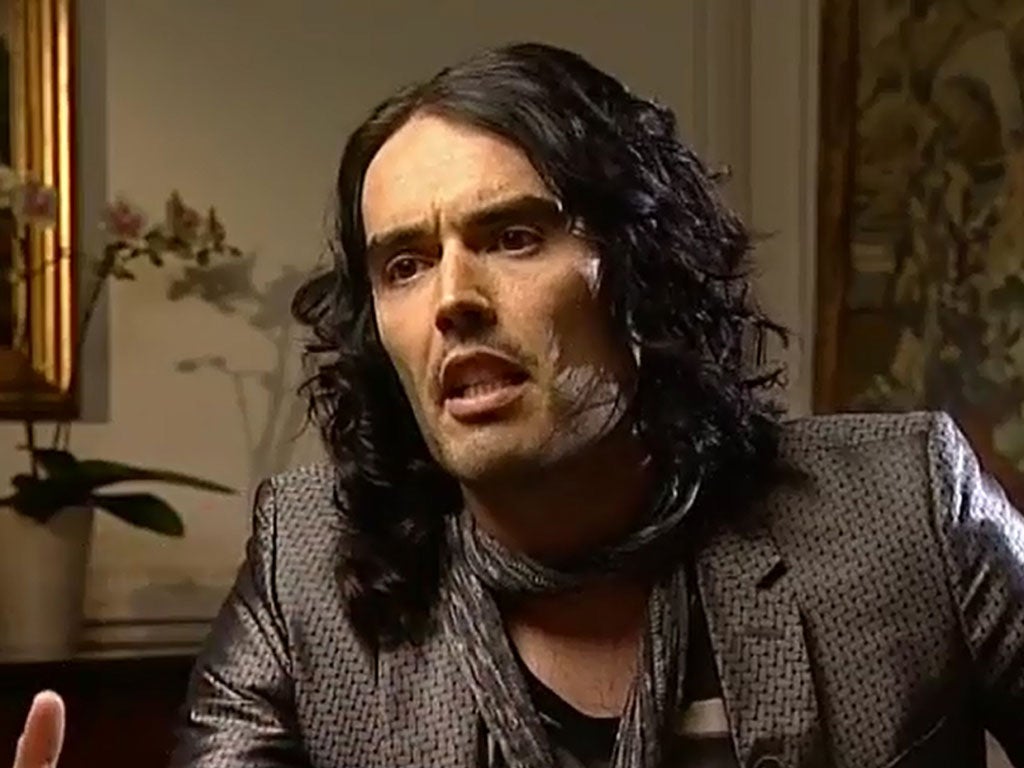 Russell Brand, who preached revolution on ‘Newsnight’