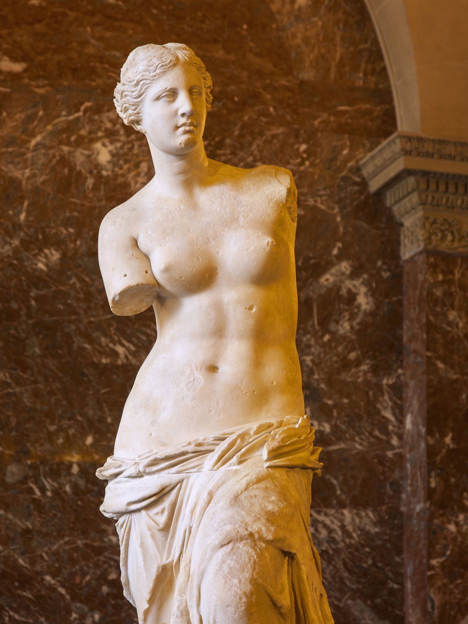 The genuine Venus de Milo, at the Louvre Museum