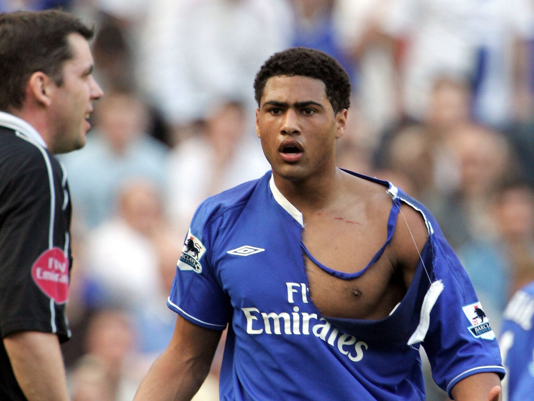 Glen Johnson loses his shirt when with Chelsea (Getty)