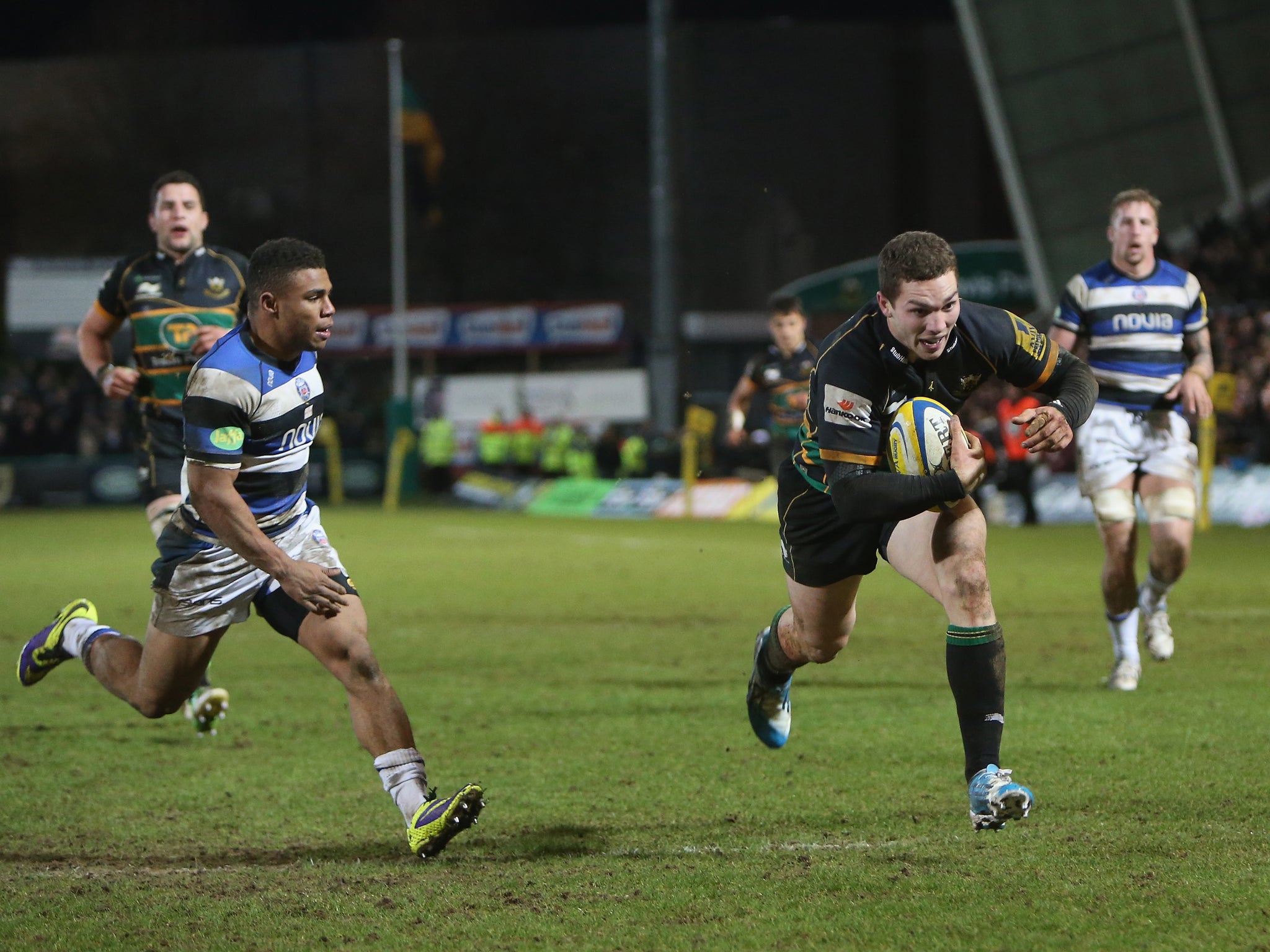 Last hurrah George North cap another fine show by heading over to score Northampton’s final try