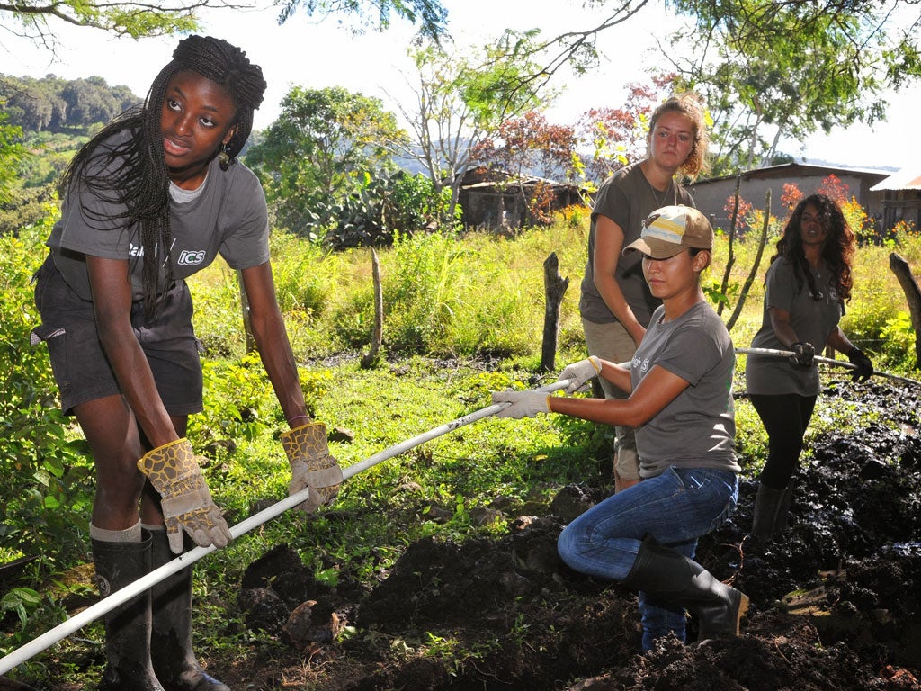 ICS volunteers in Nicaragua