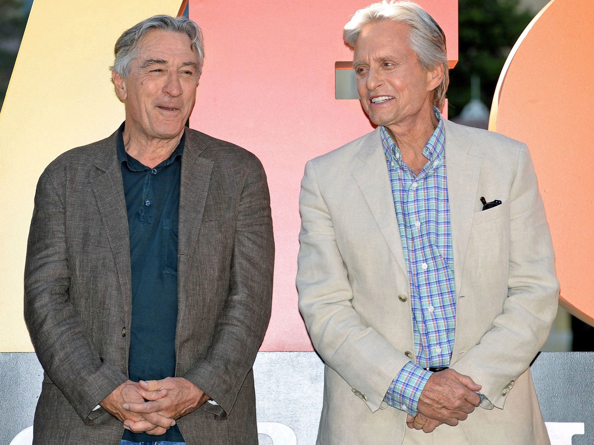 Silver foxes: Robert De Niro and Michael Douglas are both entering their eighth decade
