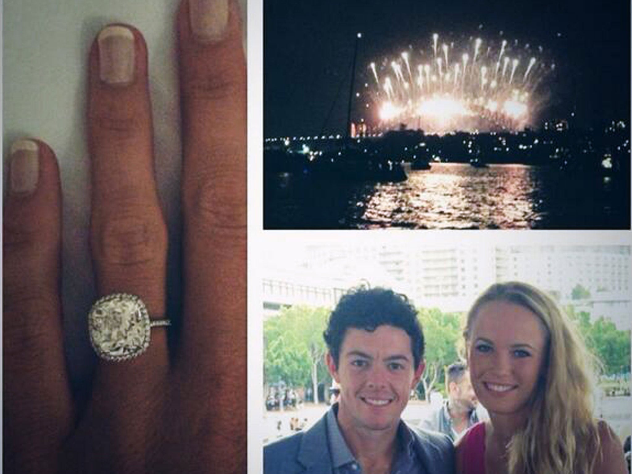 Rory McIlroy and Caroline Wozniacki used their Twitter pages to reveal the engagement