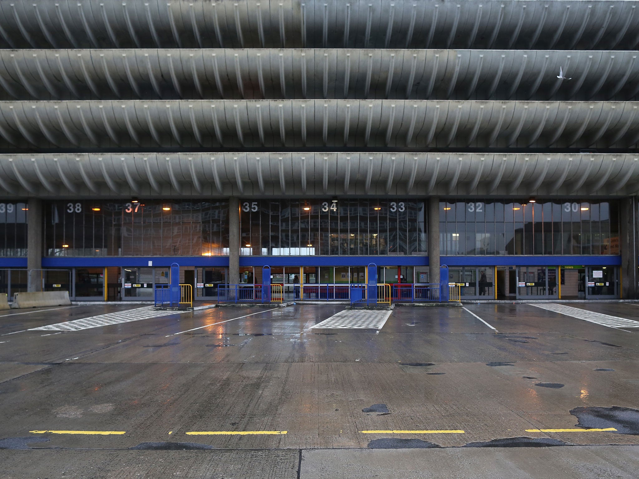 An exterior view of Preston Bus Station, another brutalist icon