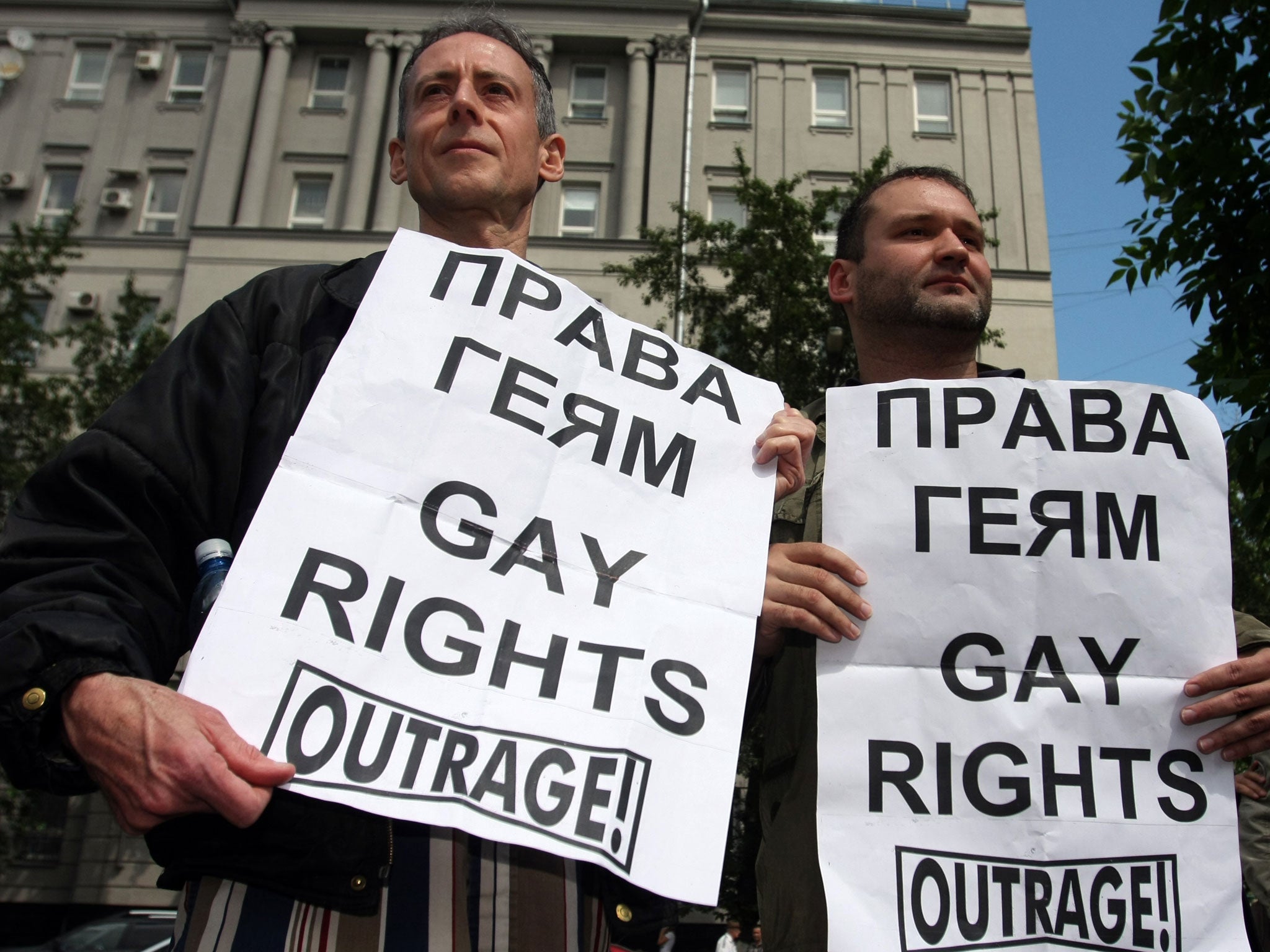 Peter Tatchell (L) has called Michael Johnson's inclusion of the FA's Inclusion Advisory Board into question after his anti-homosexual comments in 2012