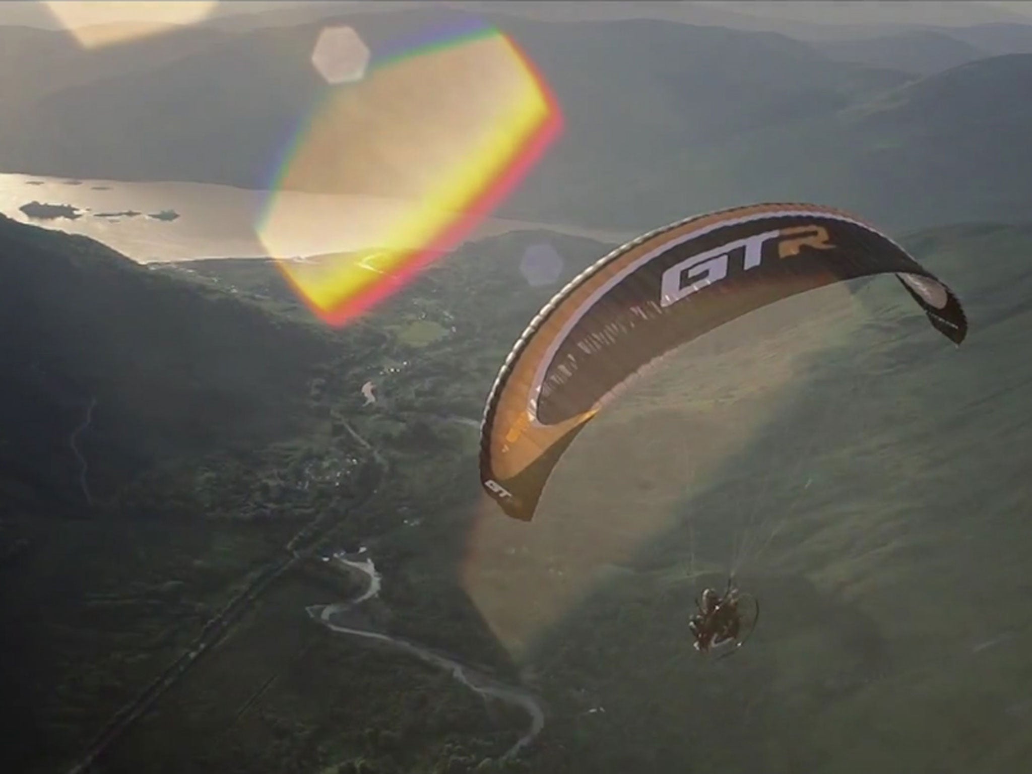 Sylvain Dupuis takes the Scottish Highlands from a paraglider as a part of an aerial journey into the Scottish wilderness with motorised paragliders