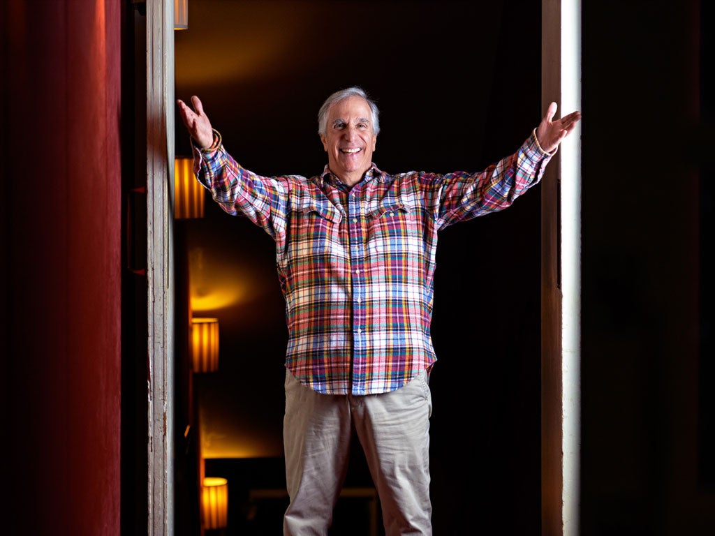 Shark jumper: Henry Winkler as he is today