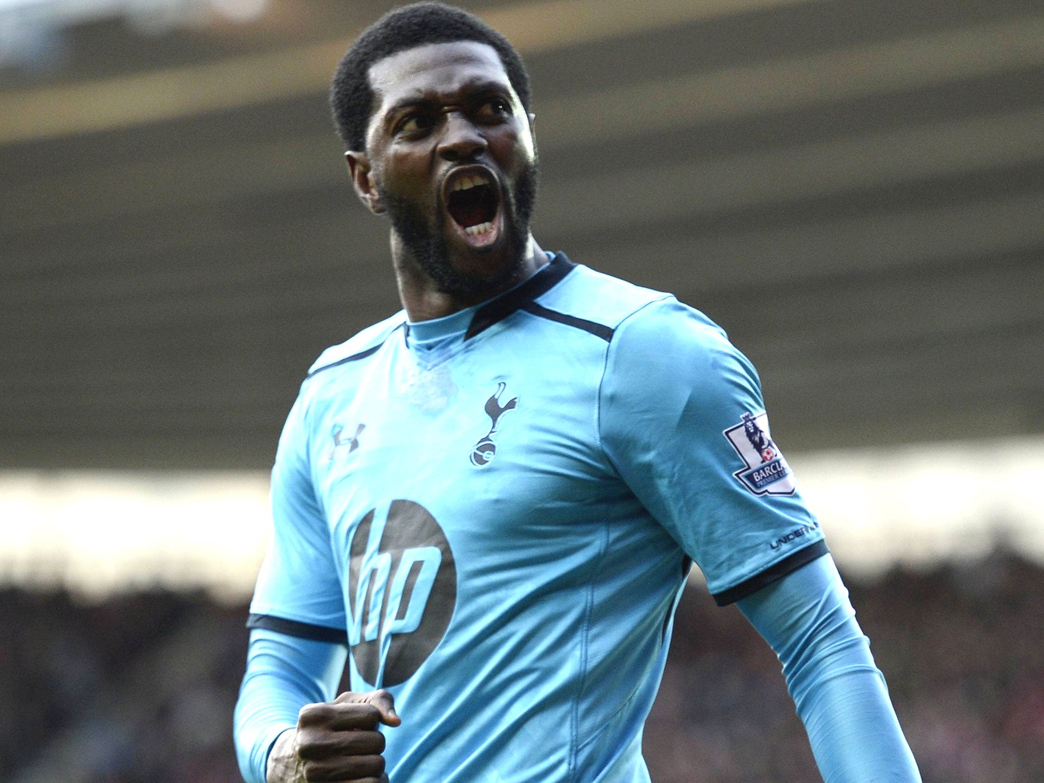 Emmanuel Adebayor has scored four goals in five games since his return to the team