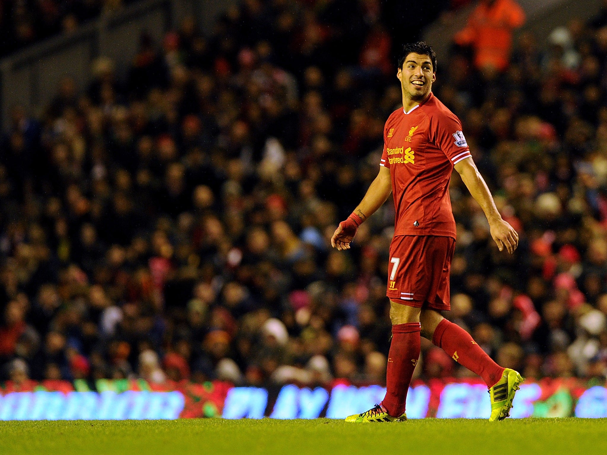 Liverpool striker Luis Suarez