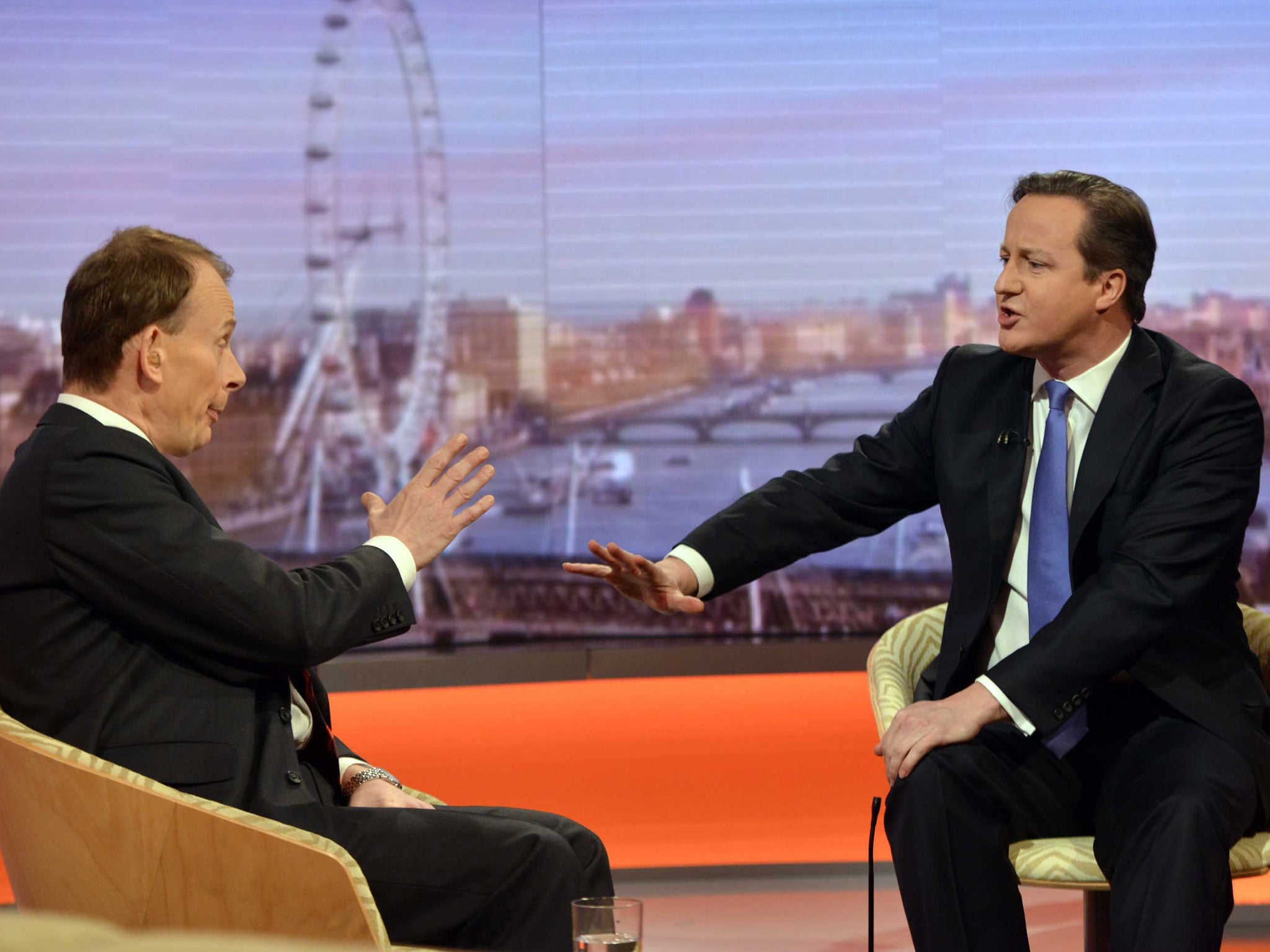 David Cameron sidestepped awkward questions on pensioner benefits on ‘The Andrew Marr Show’