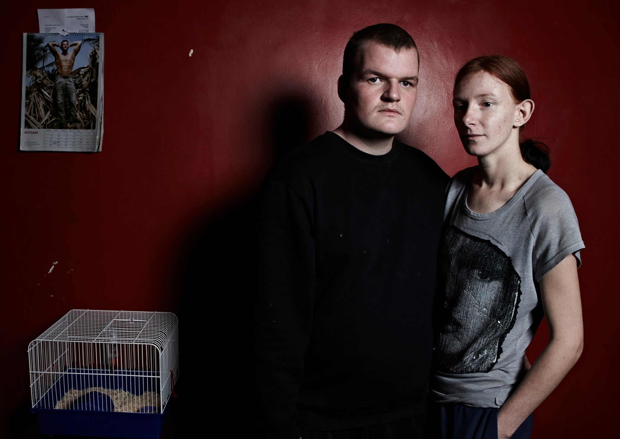 Mark Thomas and Becky Howe, both 23, are 'fuming' over their presentation in Benefits Street (Channel 4)