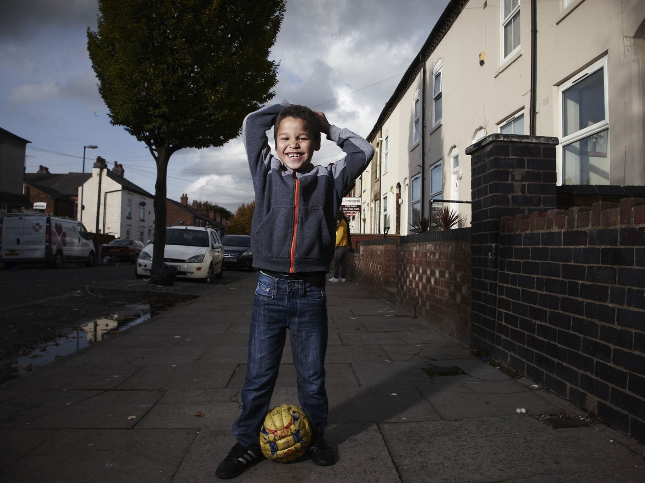 Gerard is one of the younger residents of James Turner Street in Winson Green