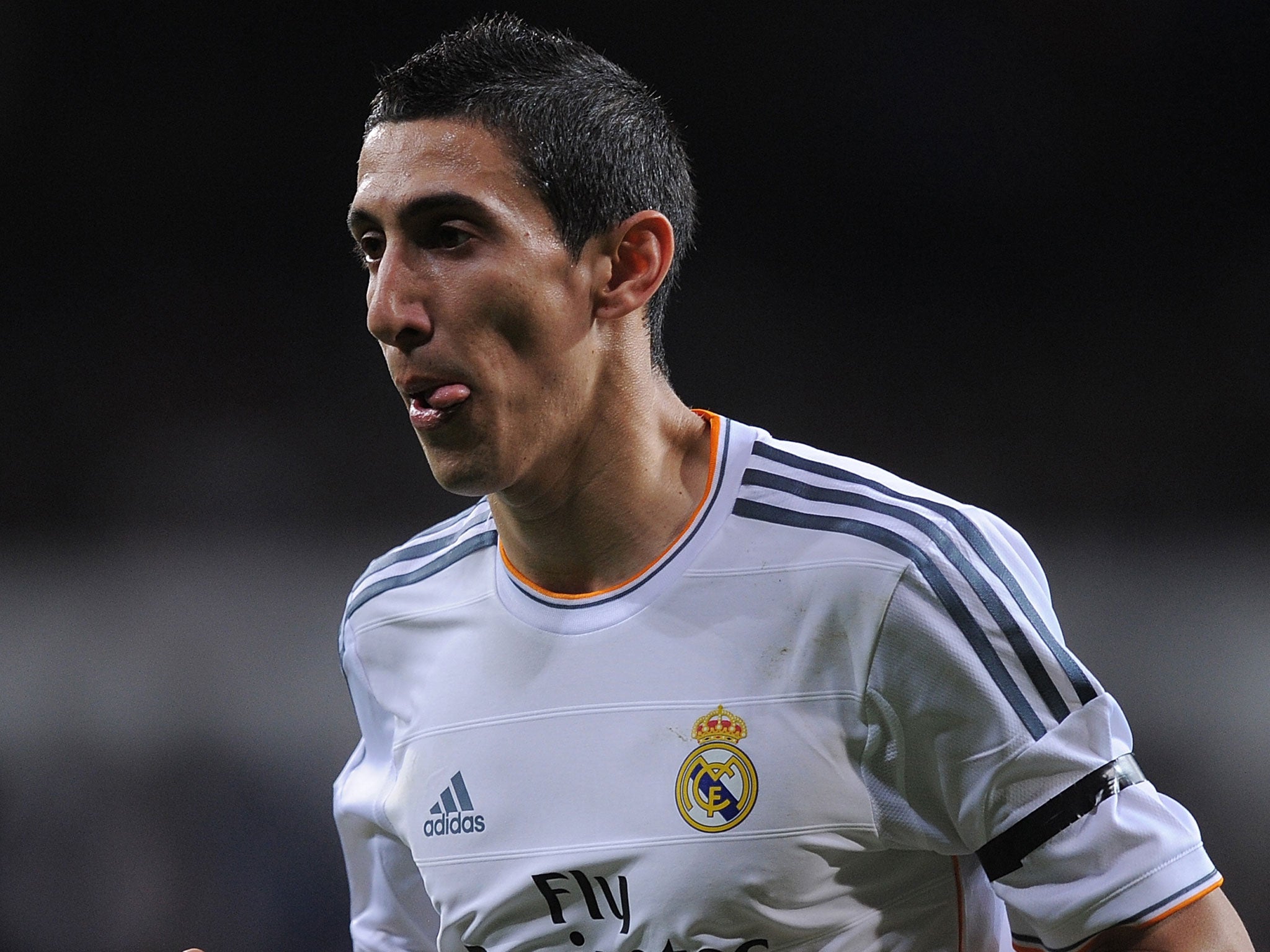 Angel Di Maria makes a run during Real Madrid's 3-0 win over Celta Vigo on Tuesday