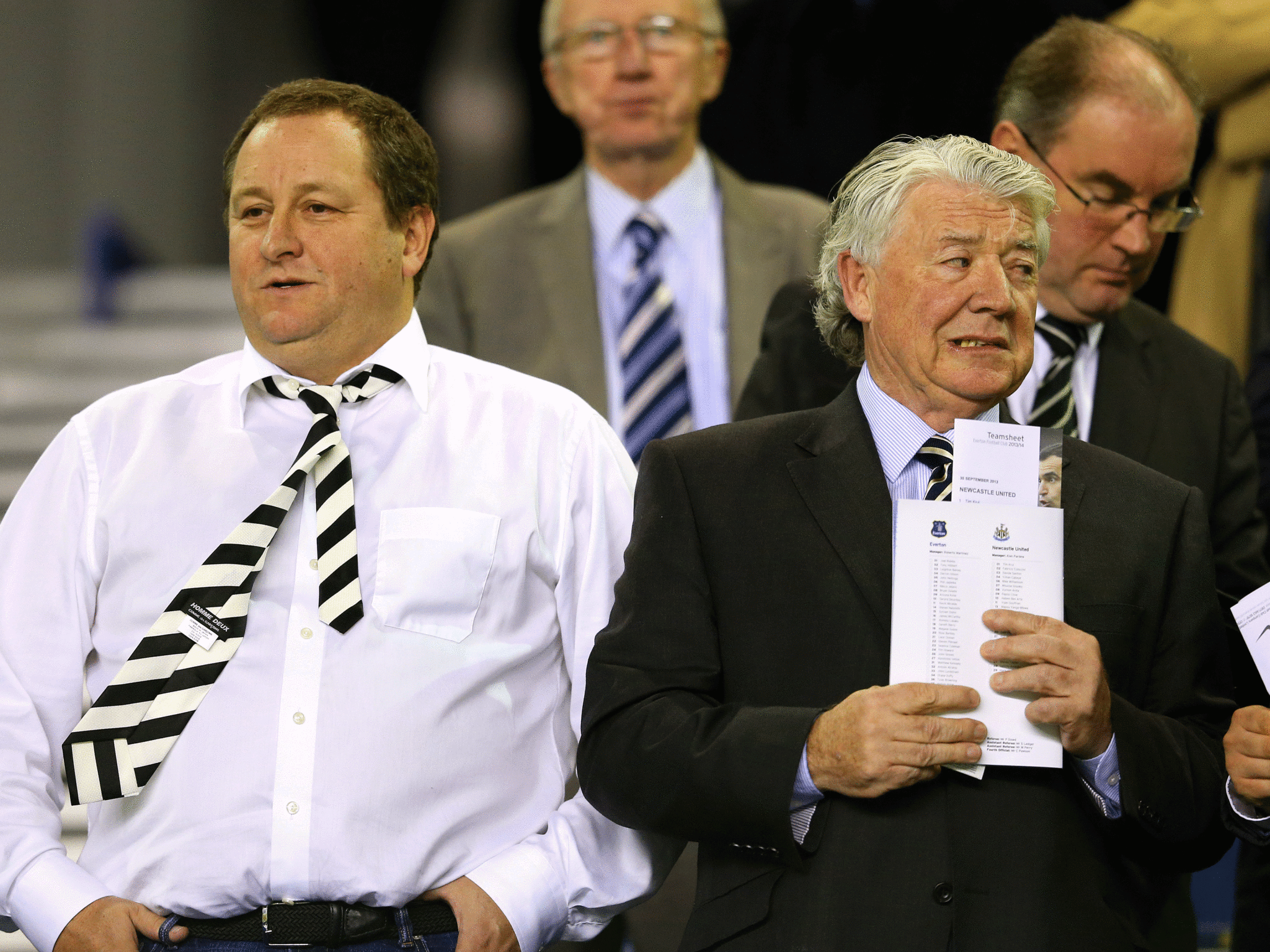 Mike Ashley with Joe Kinnear