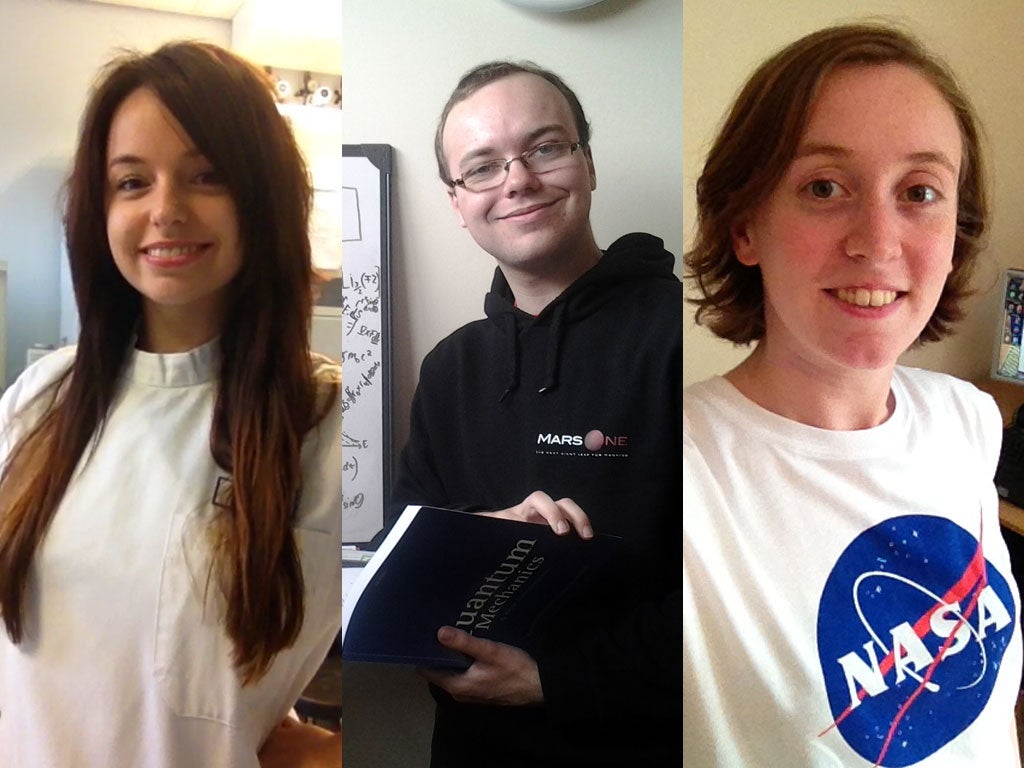 Martian on: (l-r) Danielle Potter, Ryan MacDonald and Hannah Earnshaw