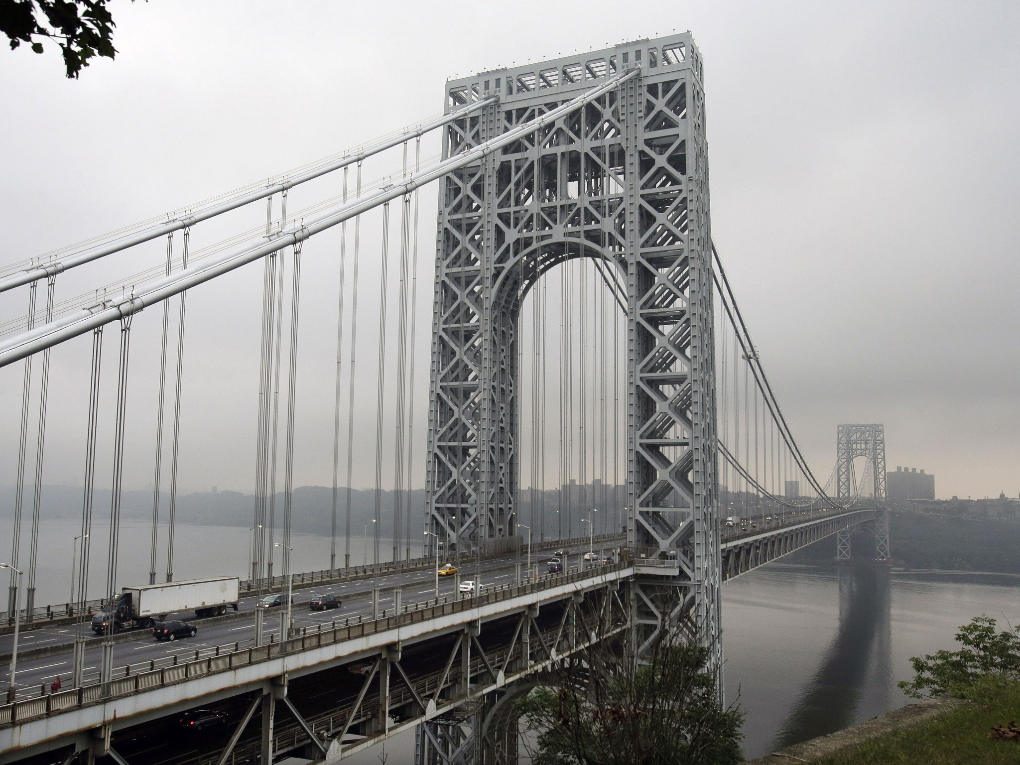 The George Washington Bridge, in Fort Lee