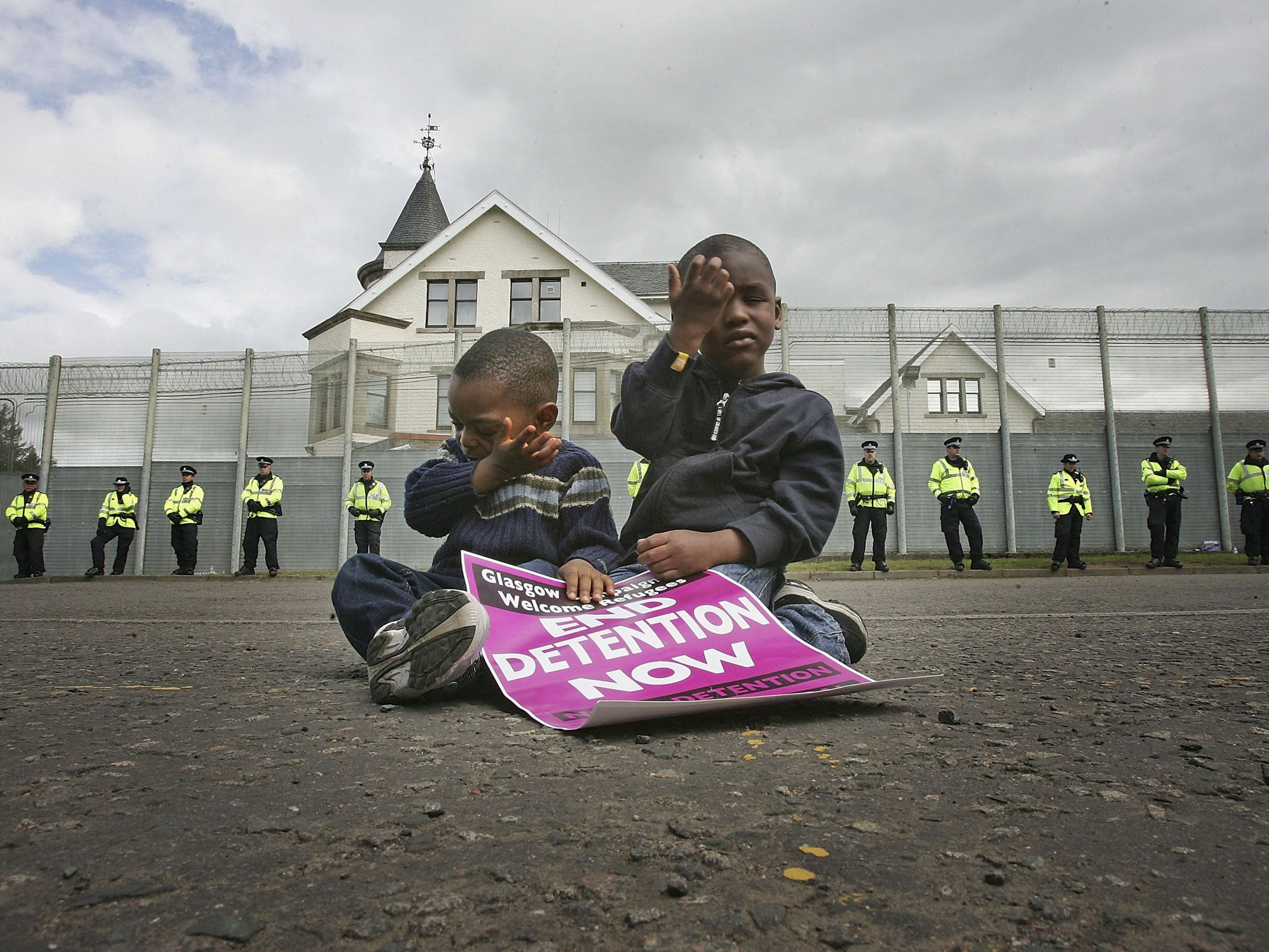 Picture from 2005; according to the Refugee Council some young asylum-seekers are being held in adult detention for weeks before authorities decide they are in fact children