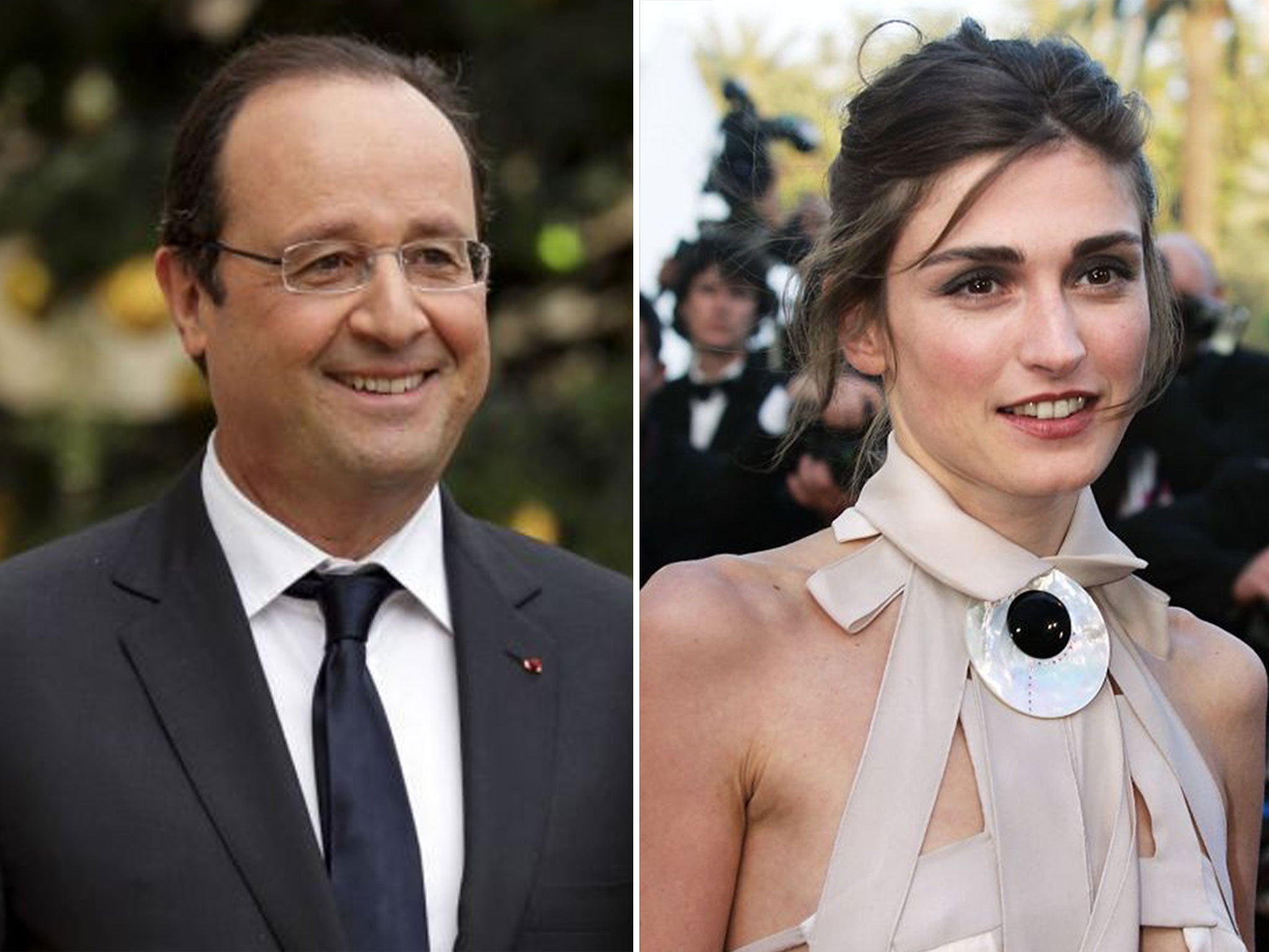 French President Francois Hollande admitted to having an affair with actress Julie Gayet