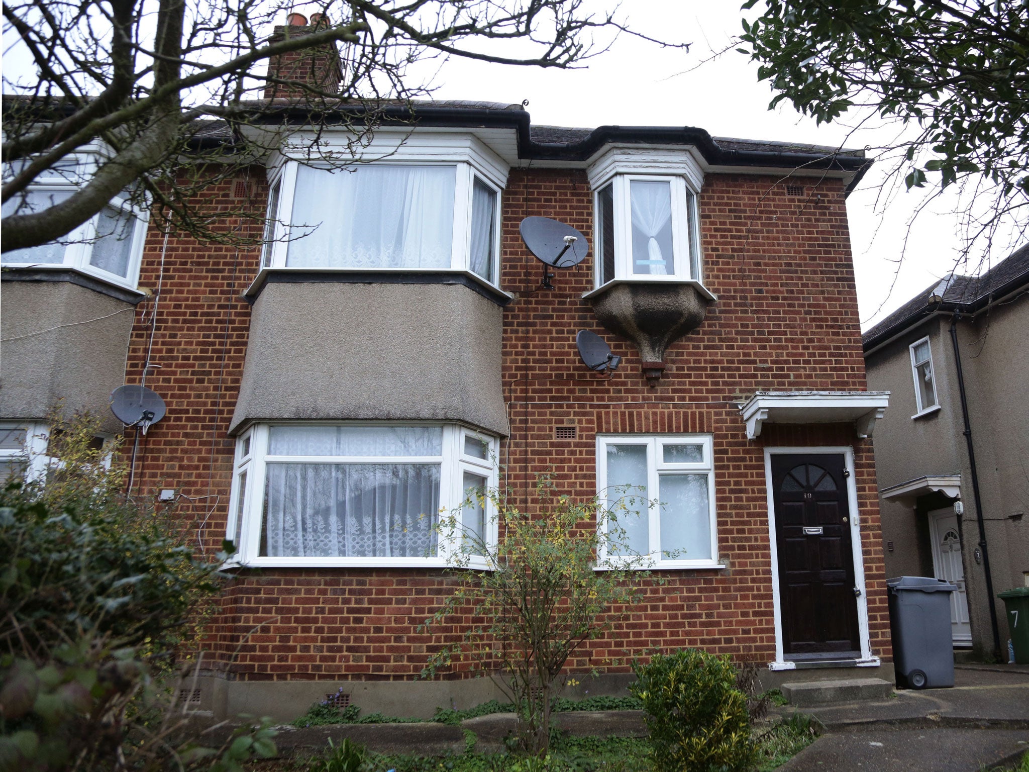 The house in Woodgrange Close, north London, where the bodies of a woman and two children were found in an apparent murder-suicide