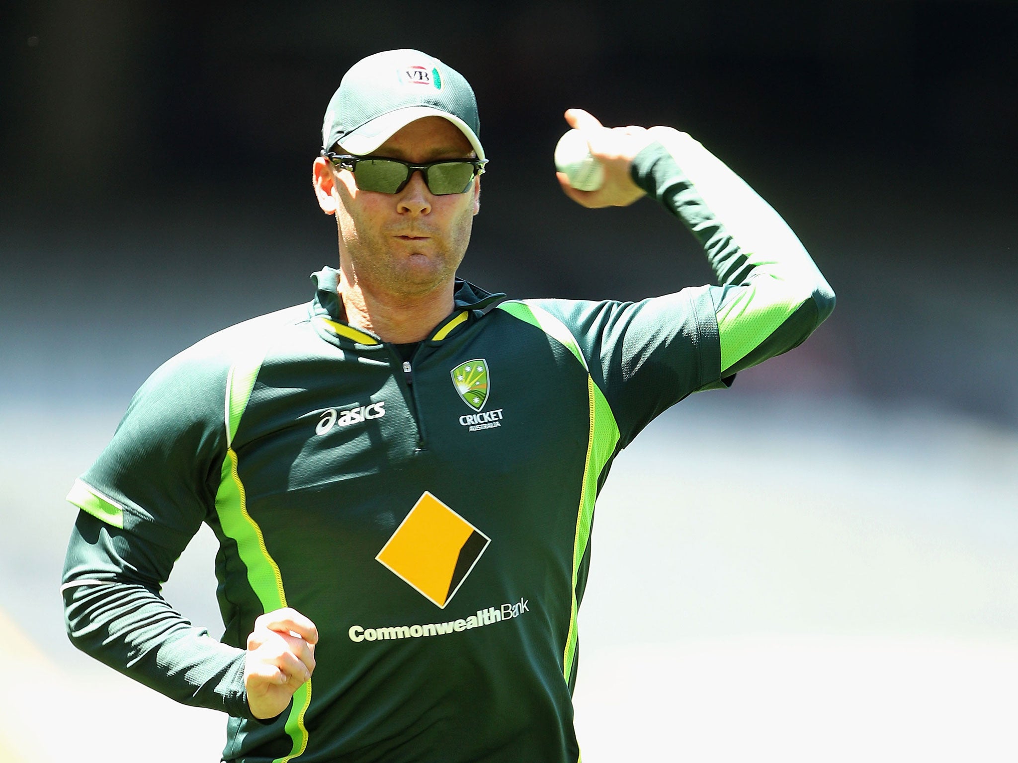 Australia captain Michael Clarke during fielding practice on Friday ahead of Saturday's one-day opener with England