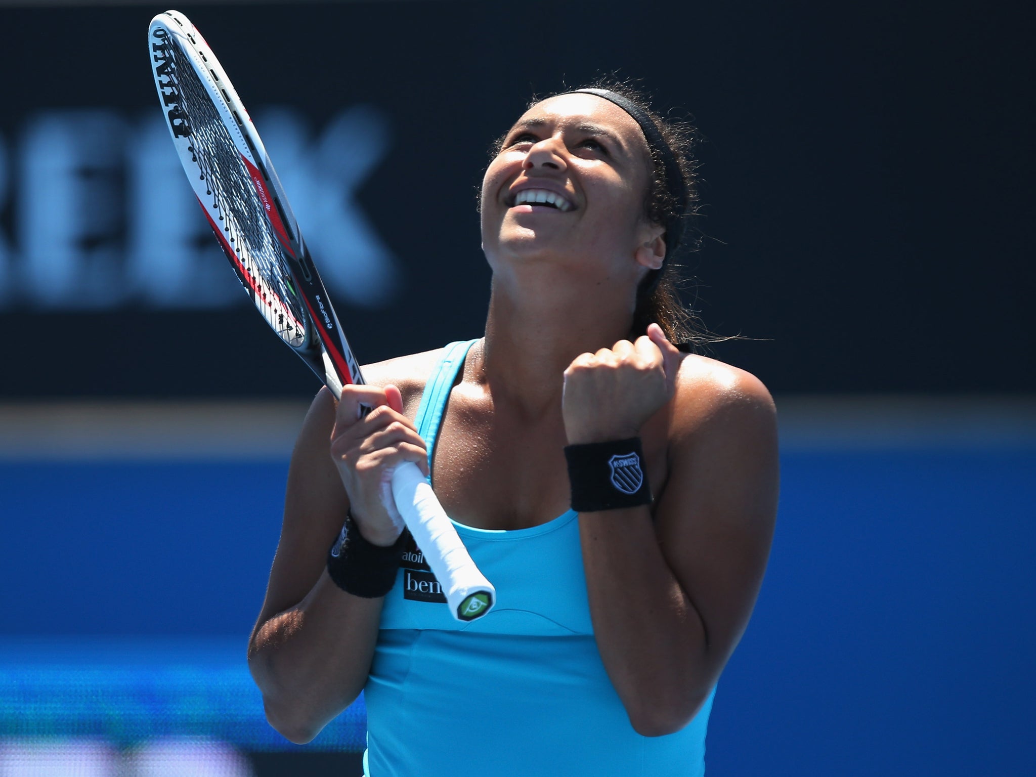 Heather Watson progressed tot he Australian Open main draw after beating Irina Falconi