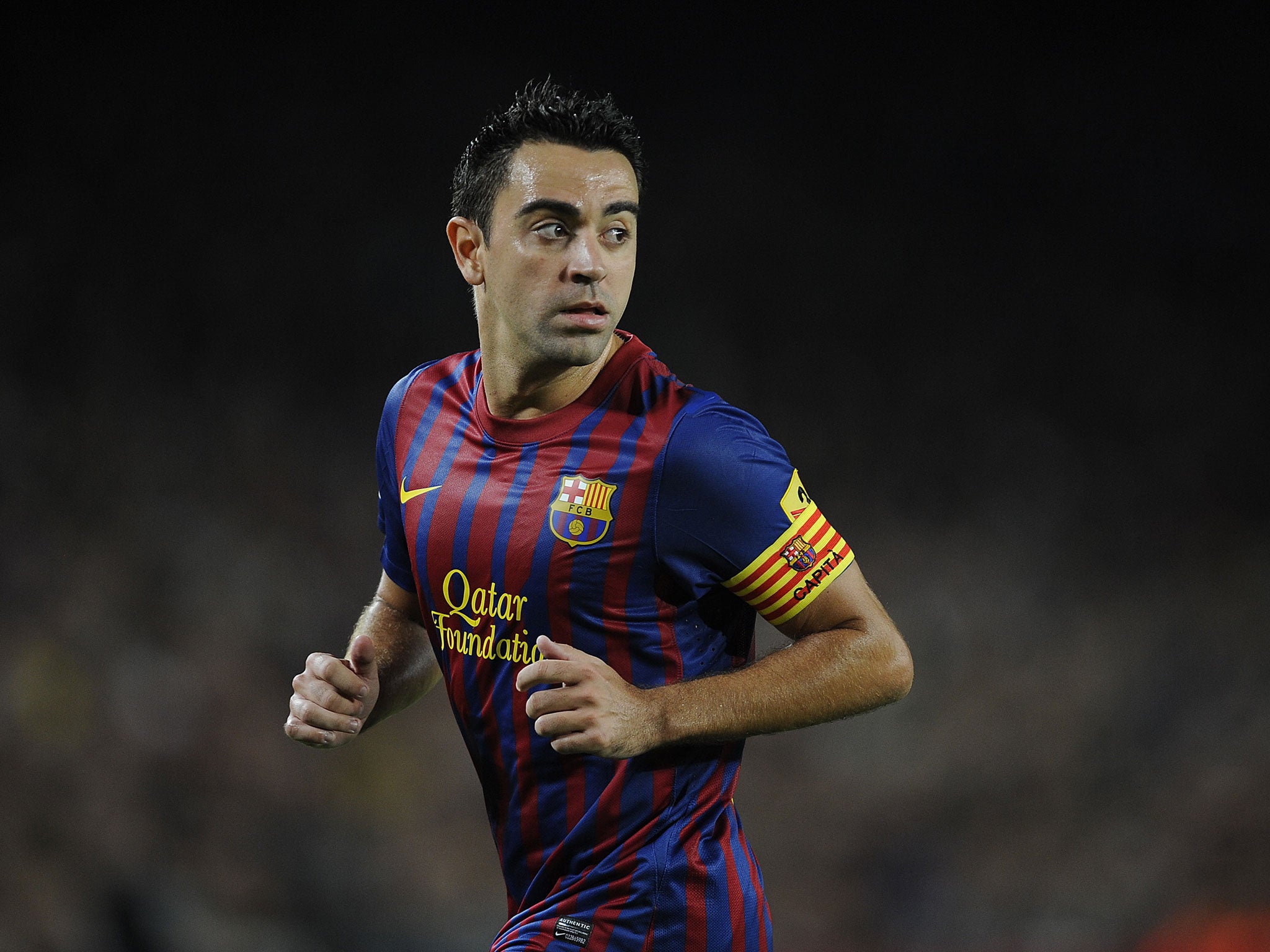 Xavi Hernandez of FC Barcelona