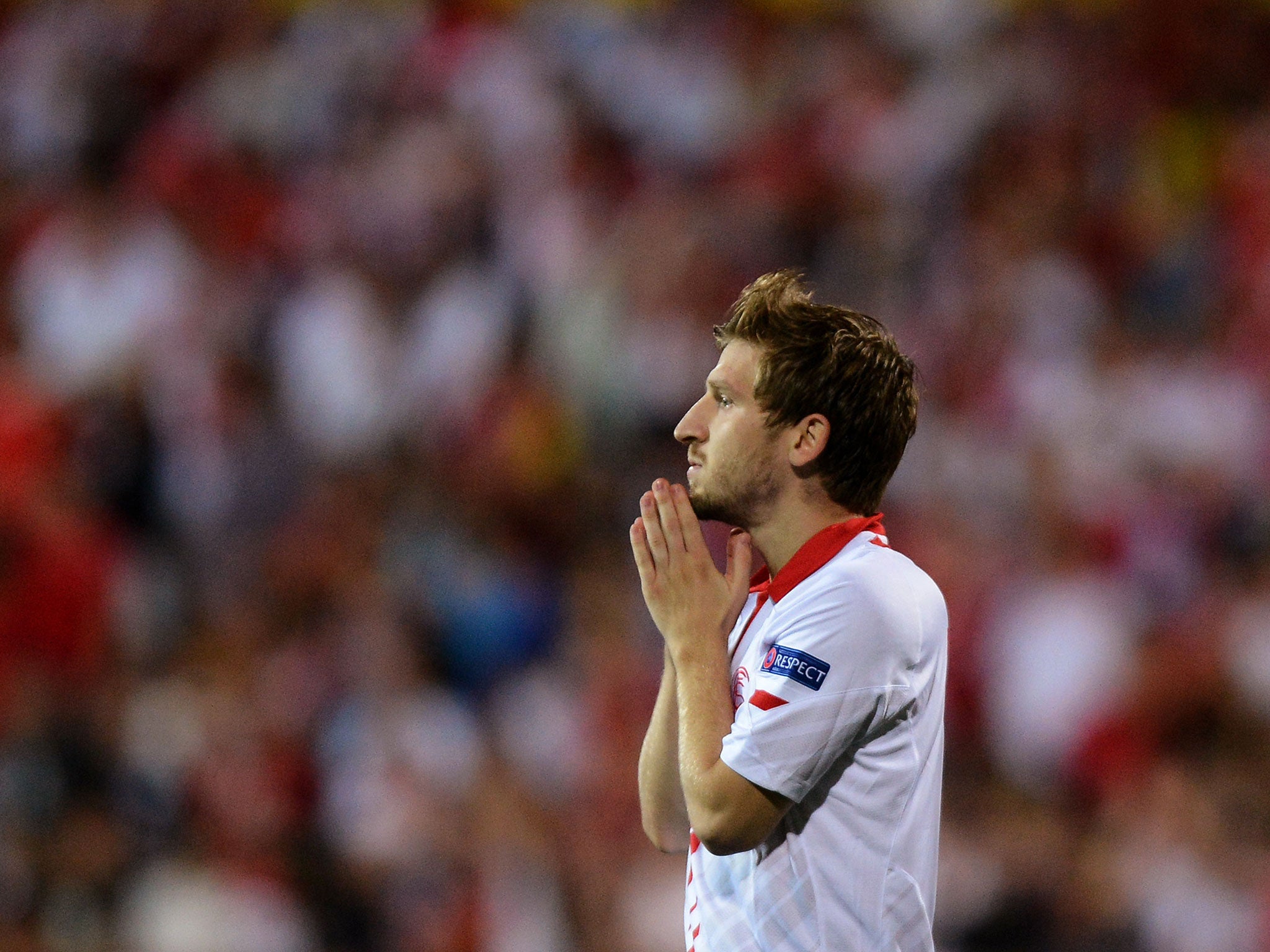 Marko Marin of Sevilla FC in action