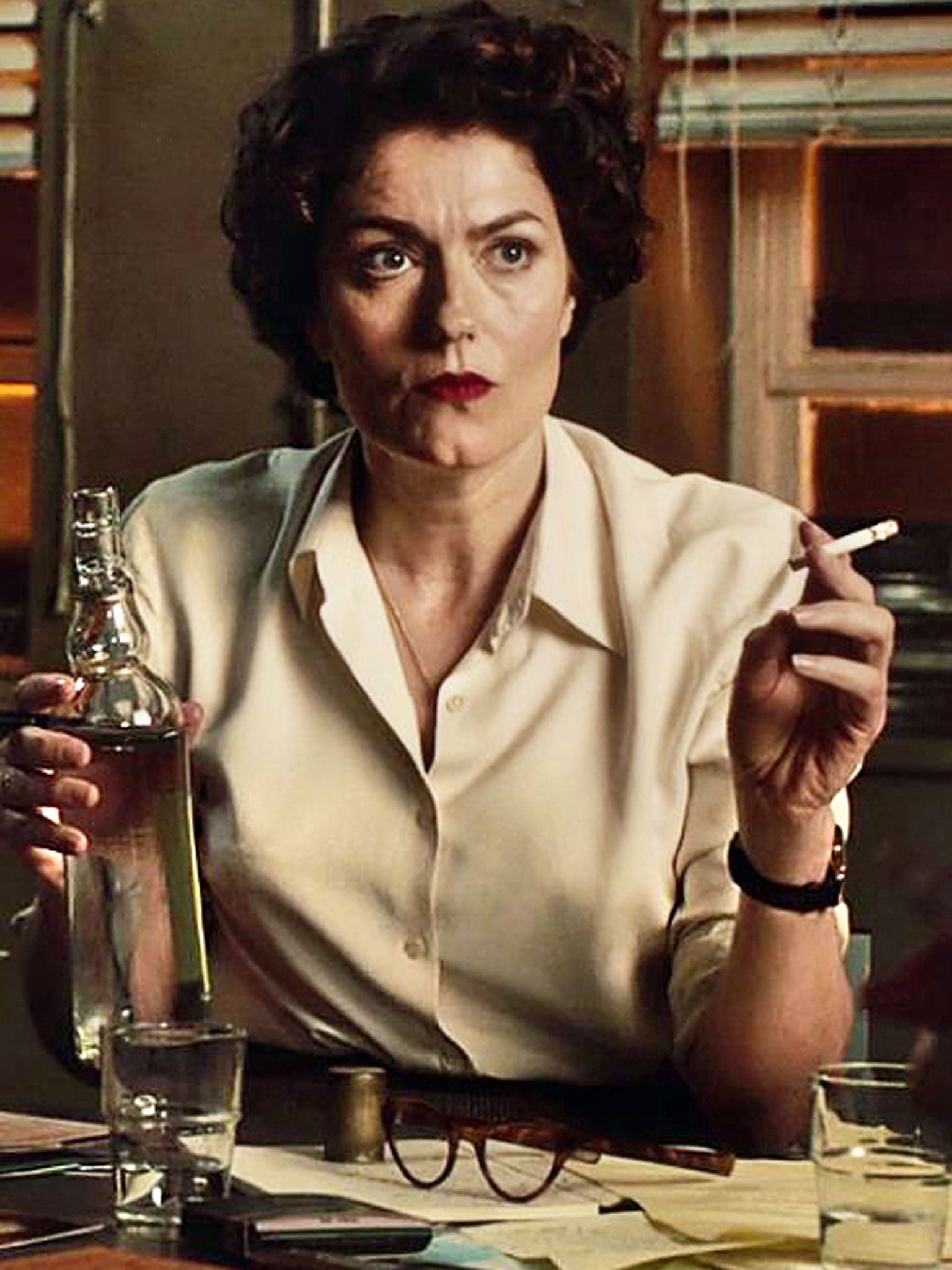 Anna Chancellor in 'The Hour'