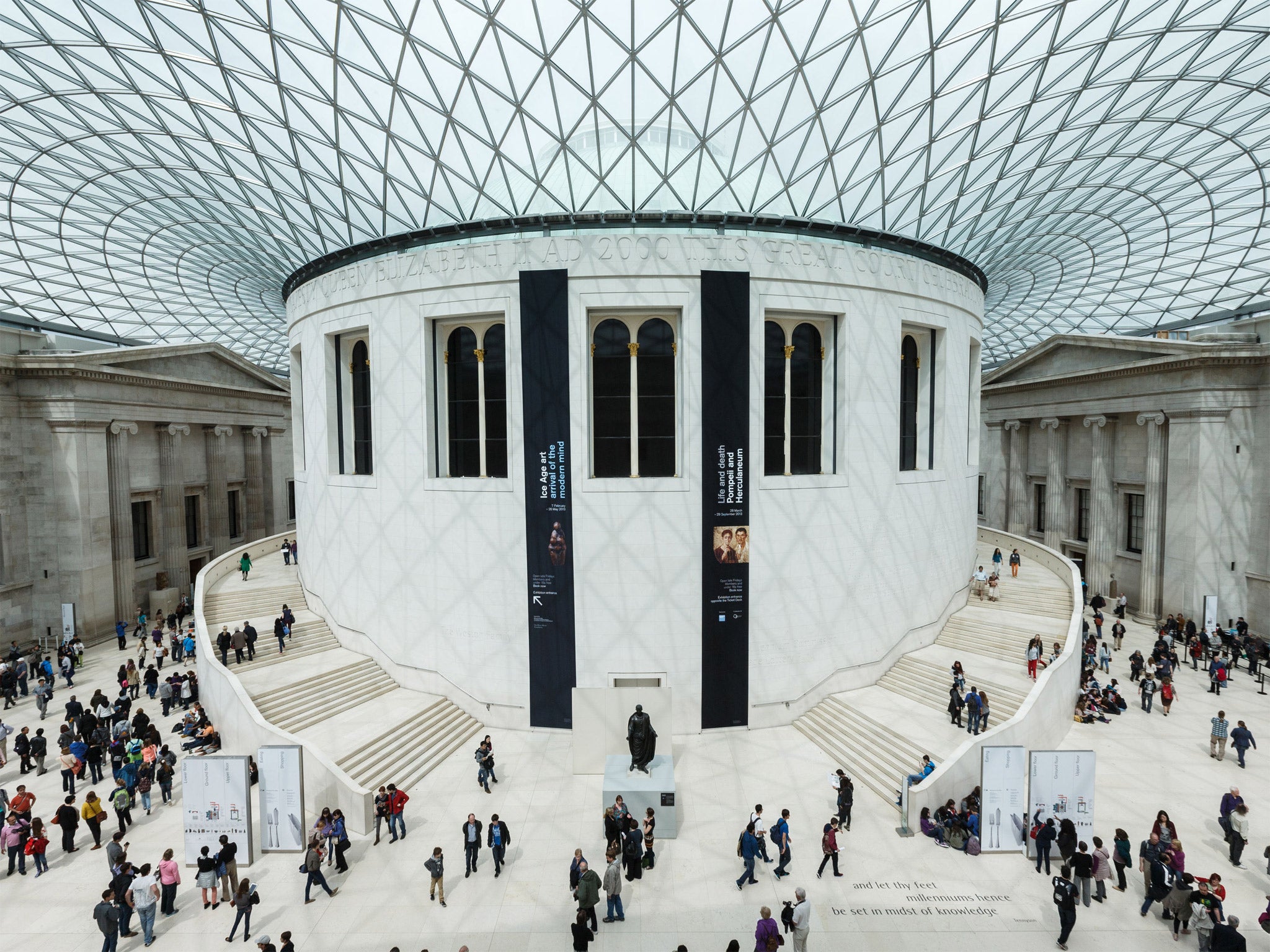 The Great Court inside The British Museum, in London