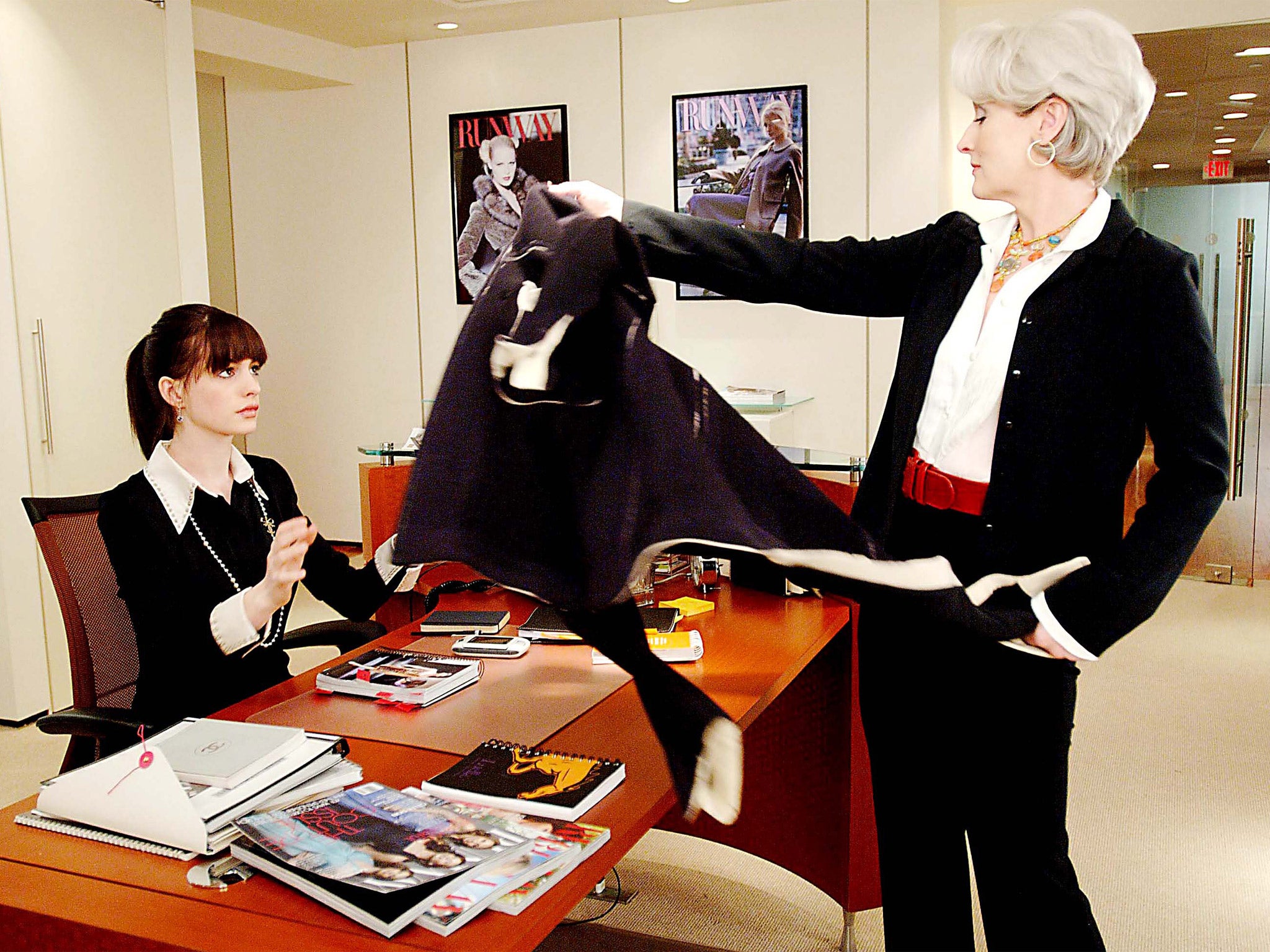 Anne Hathaway and Meryl Streep in 'The Devil Wears Prada'