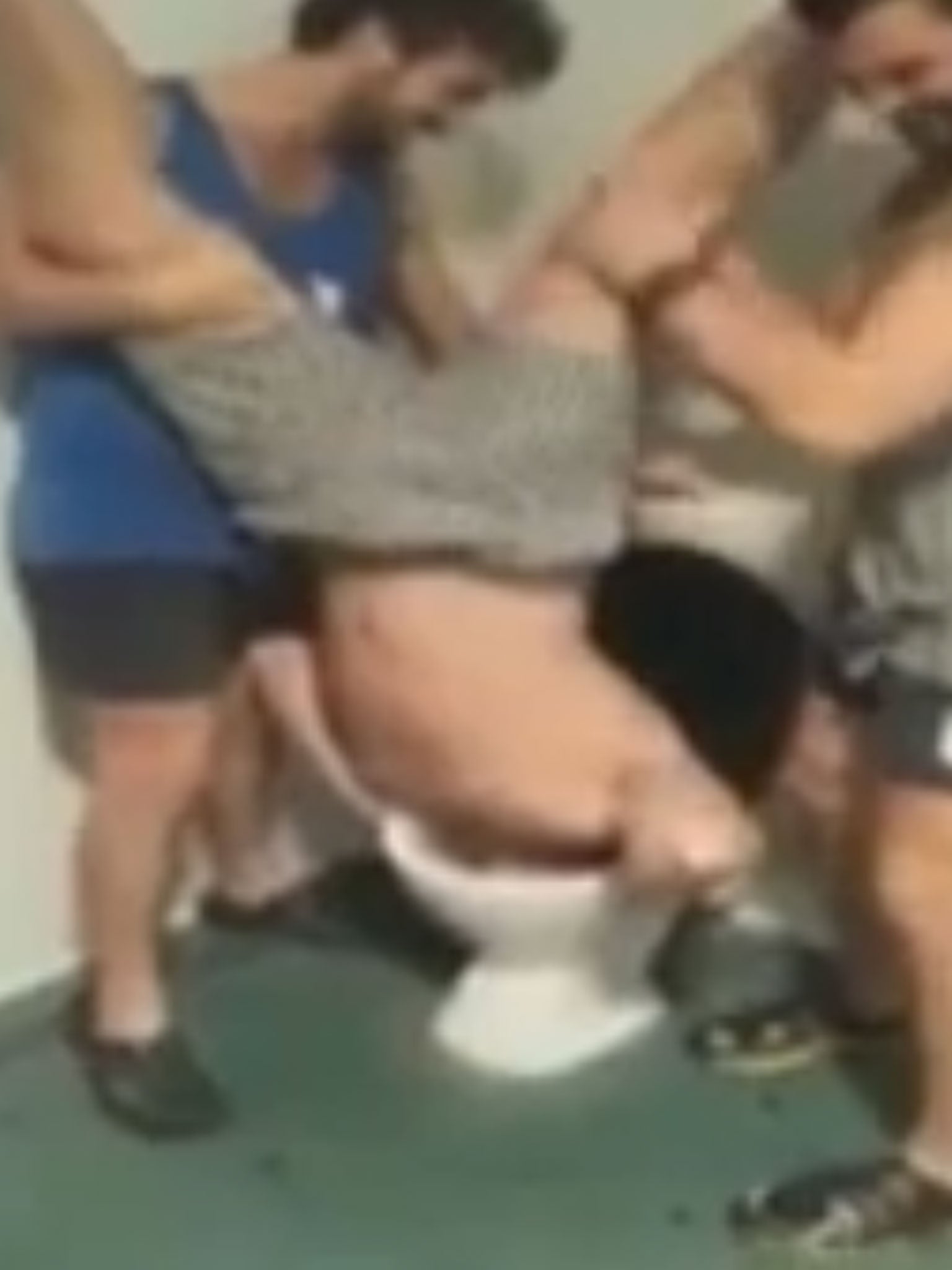 This man drinks alcohol out of a toilet bowl before setting another challenge