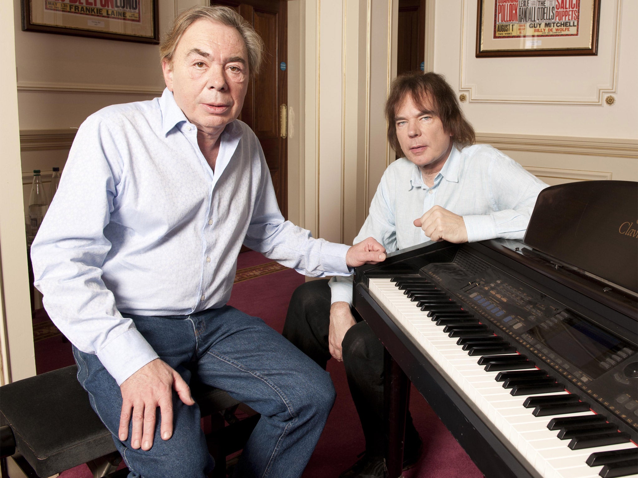 Keys to success: Andrew and Julian Lloyd Webber