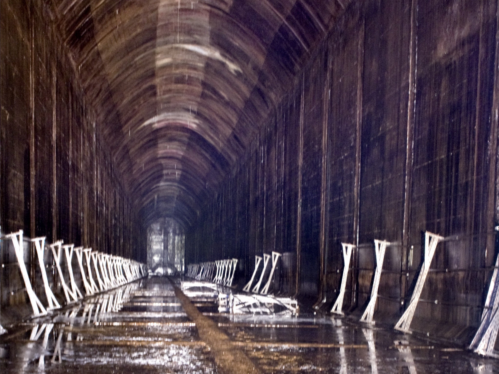 The oil-storage complex at Inchindown, near Invergordon in Scotland, was built during the Second World War