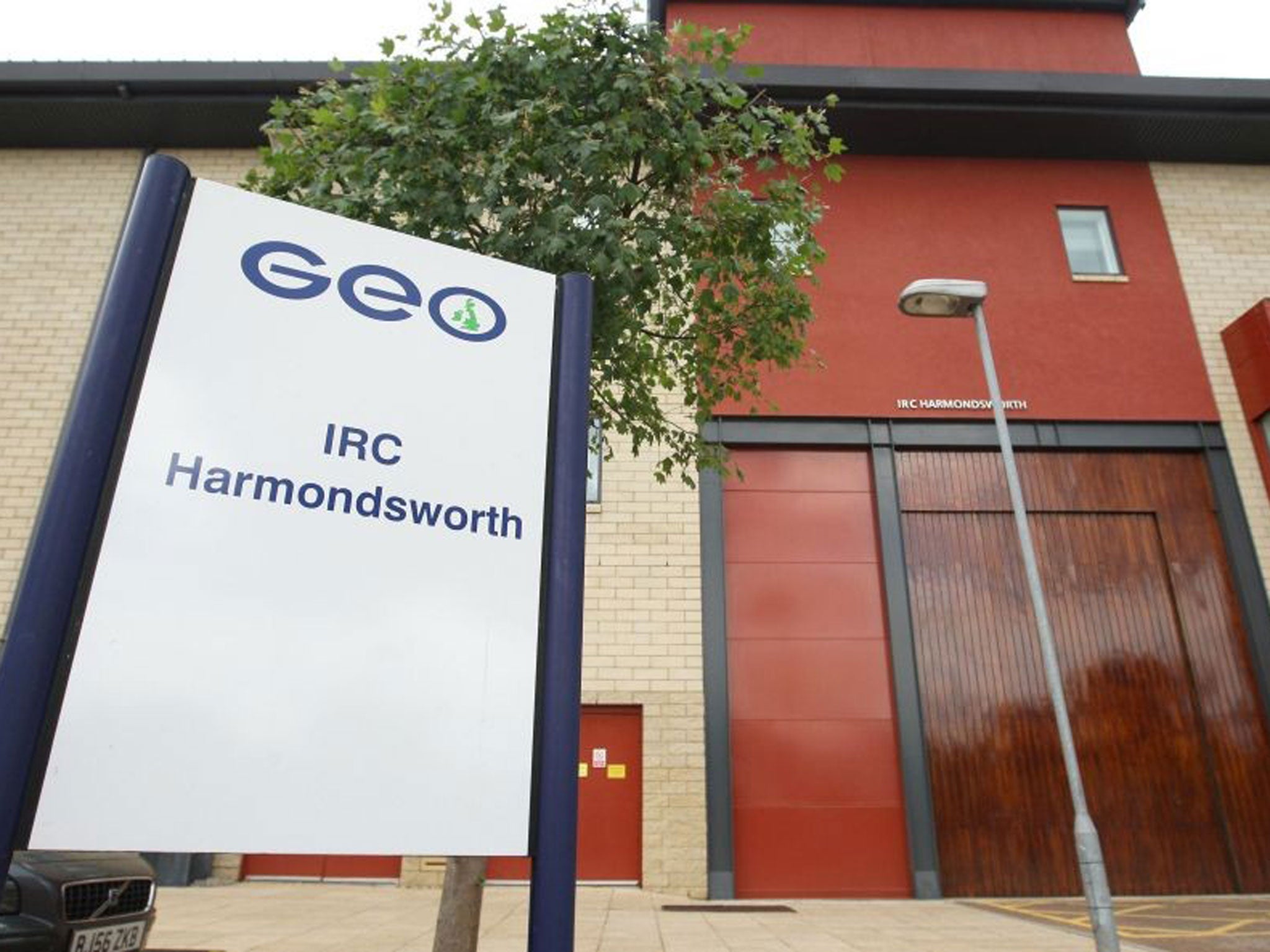 Harmondsworth IRC in West Drayton, where inspectors have revealed that an 84-year-old immigration detainee - who was suffering from dementia - was taken to hospital in handcuffs and died while still in restraints