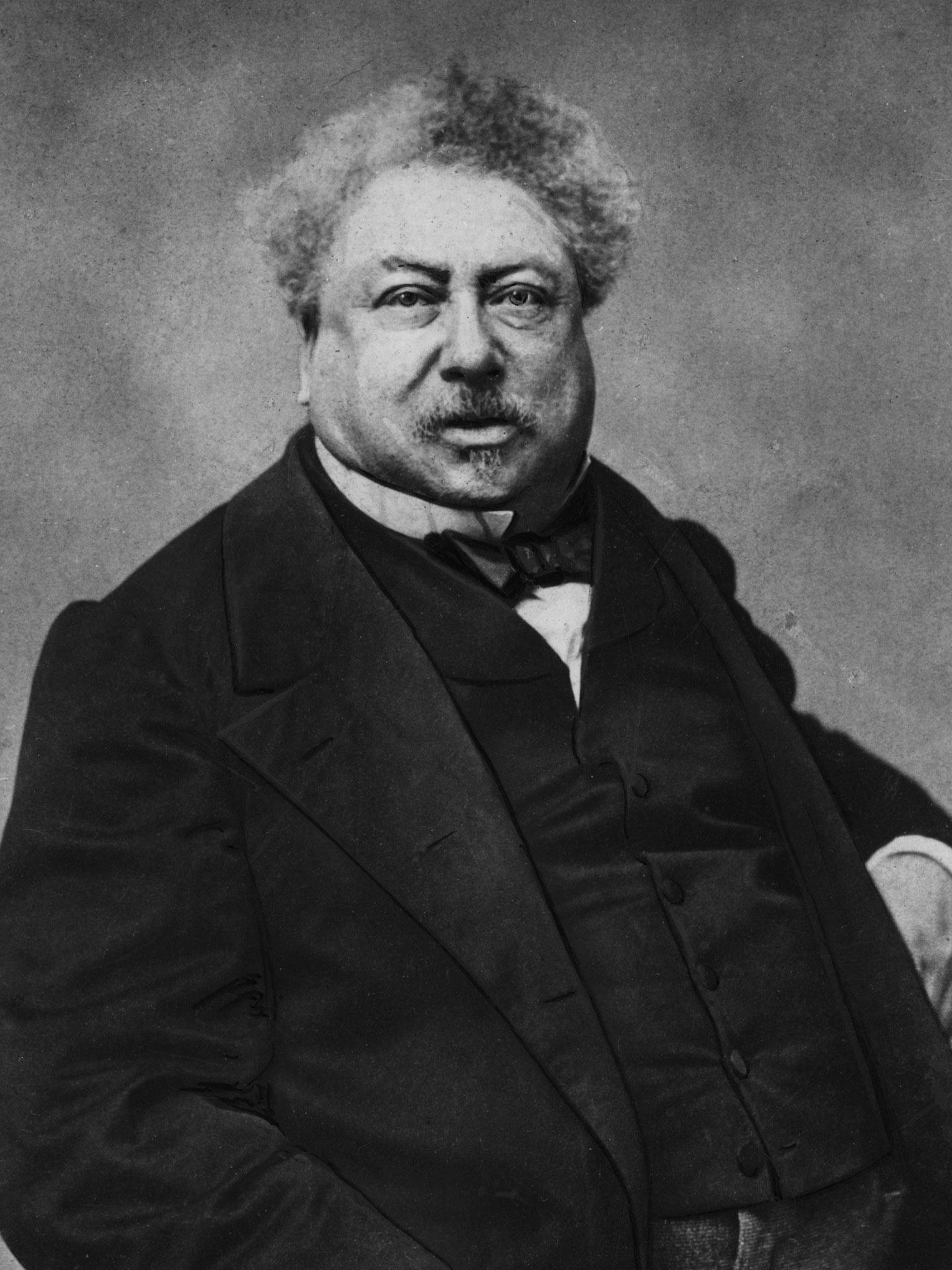 The man behind the mask: writer Alexandre Dumas, pictured in 1865 (Getty Images)