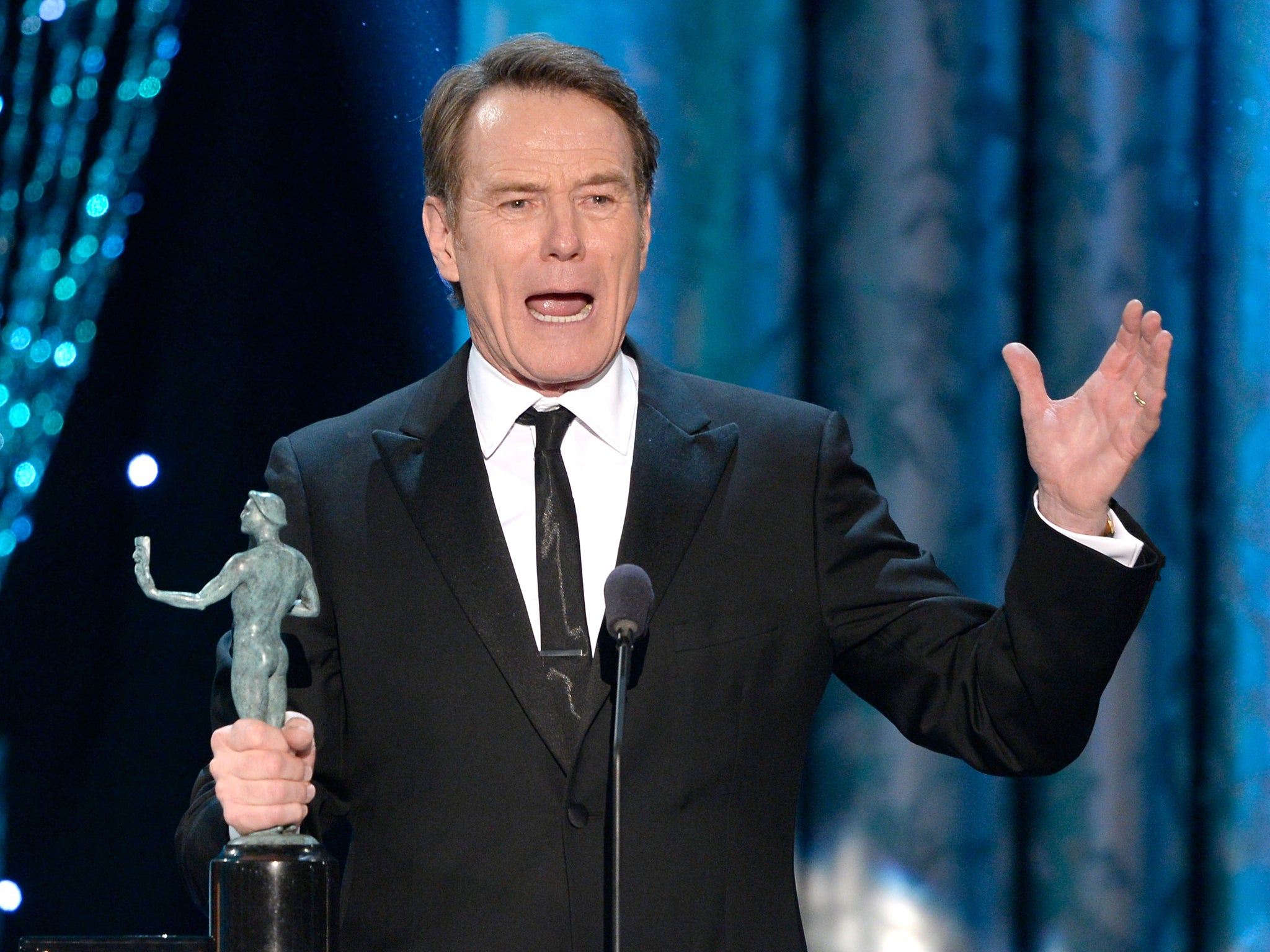 Bryan Cranston made the quip during his acceptance speech for best male actor in a drama series at the SAG awards