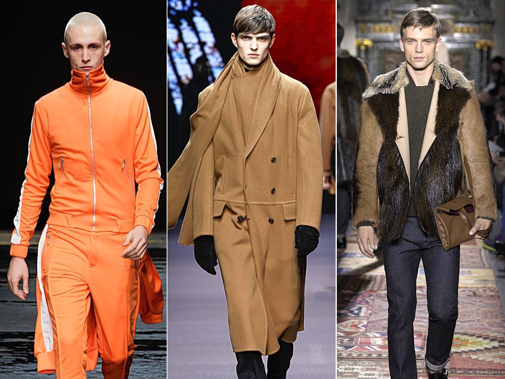 London:Christopher Shannon, Milan: Ermenegildo Zegna, Paris: Valentino