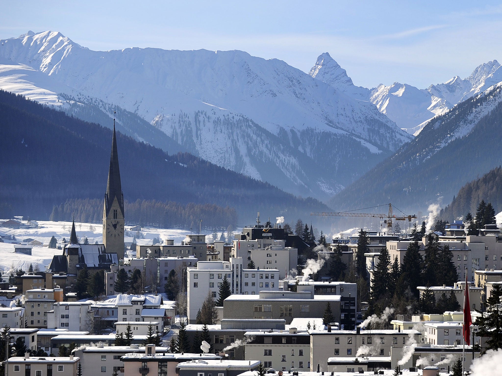 The World Economic Forum takes place each year in Davos, Switzerland